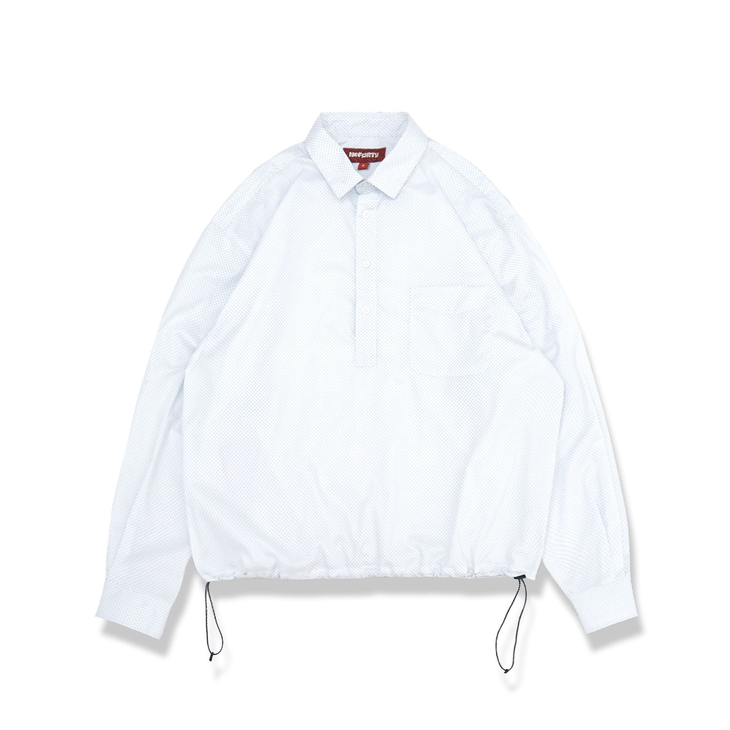 Noforty Project Oversize Boxy Long Shirt Eiji White