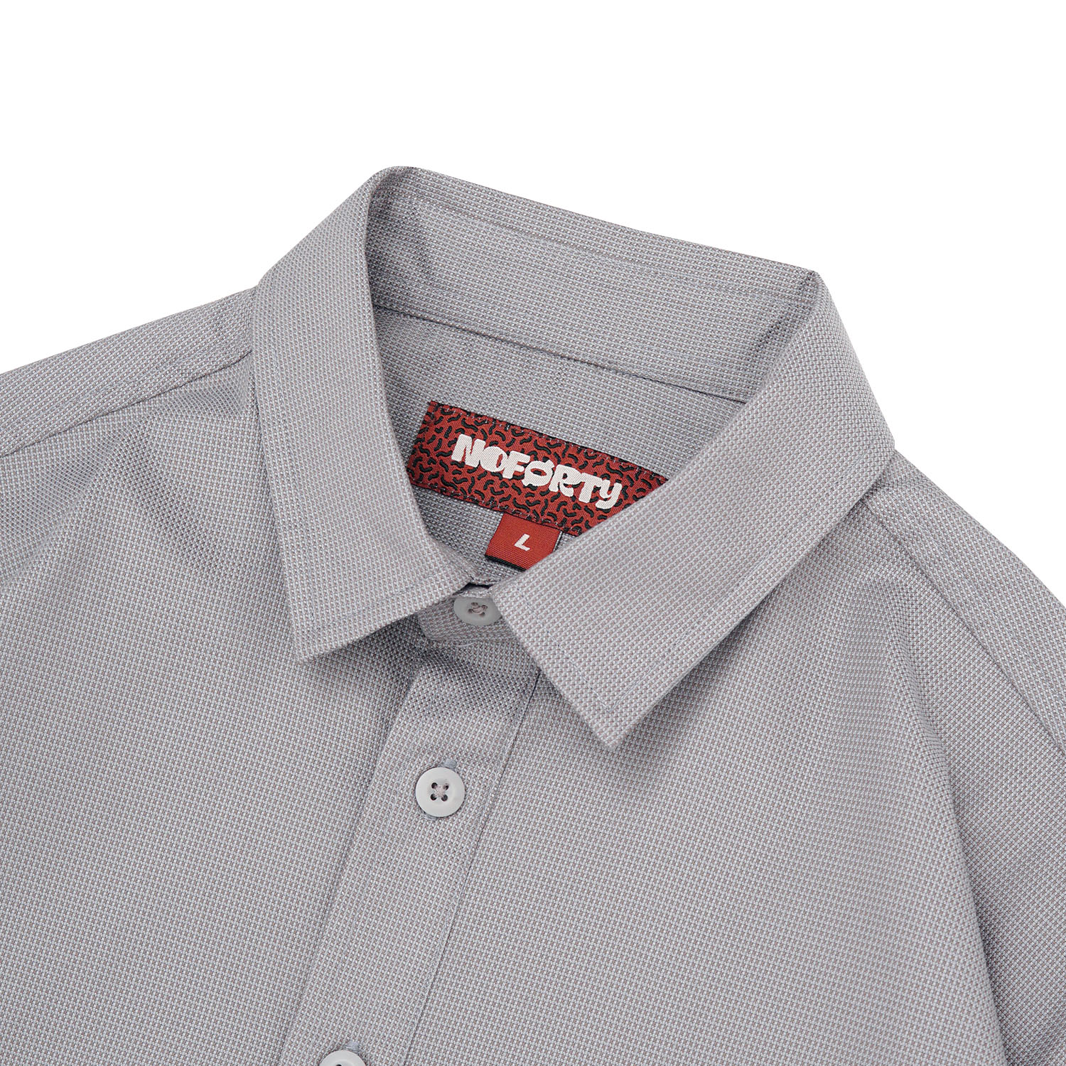 Noforty Project Oversize Boxy Long Shirt Eiji Grey