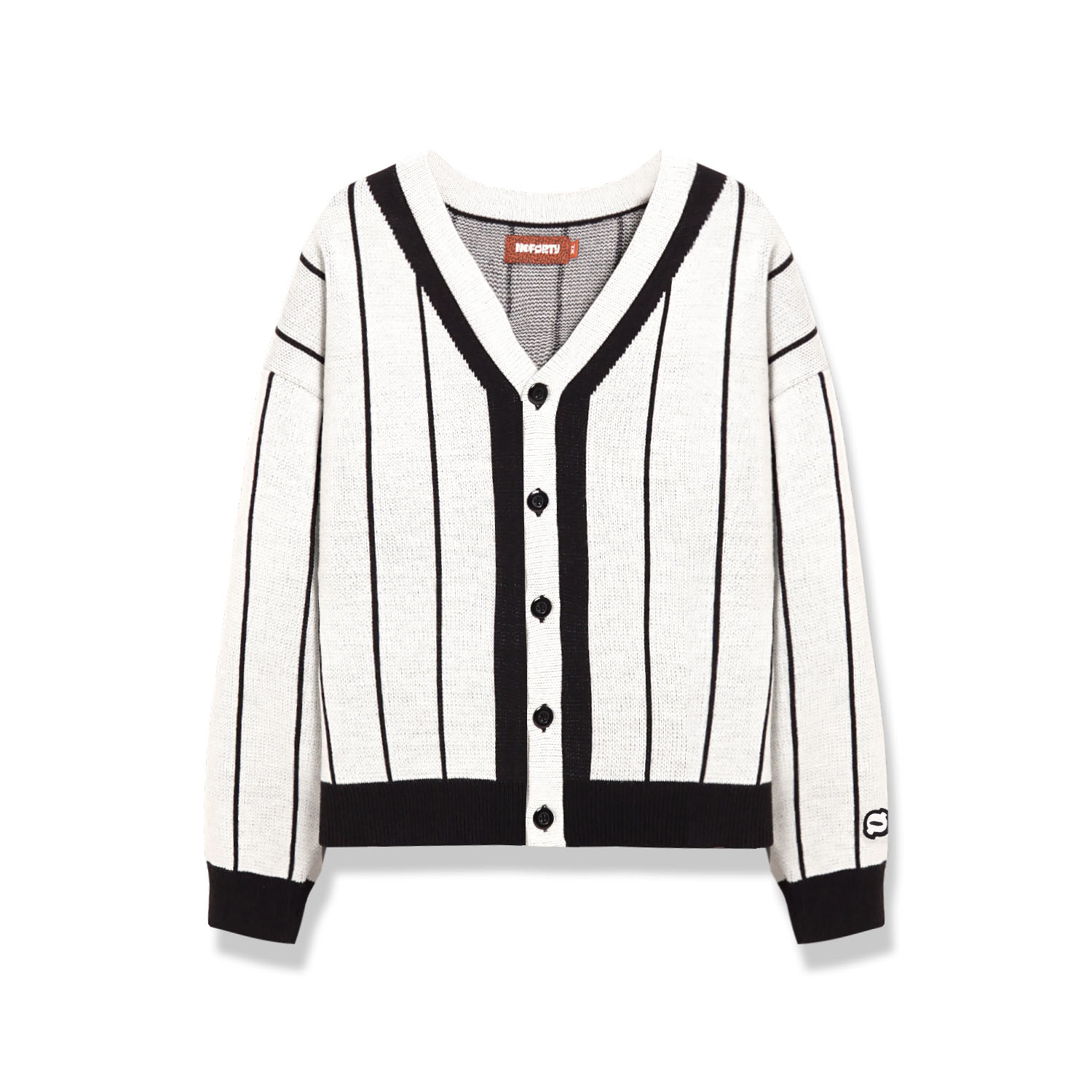 Noforty Project Oversize Knittwear Cardigan Huper White