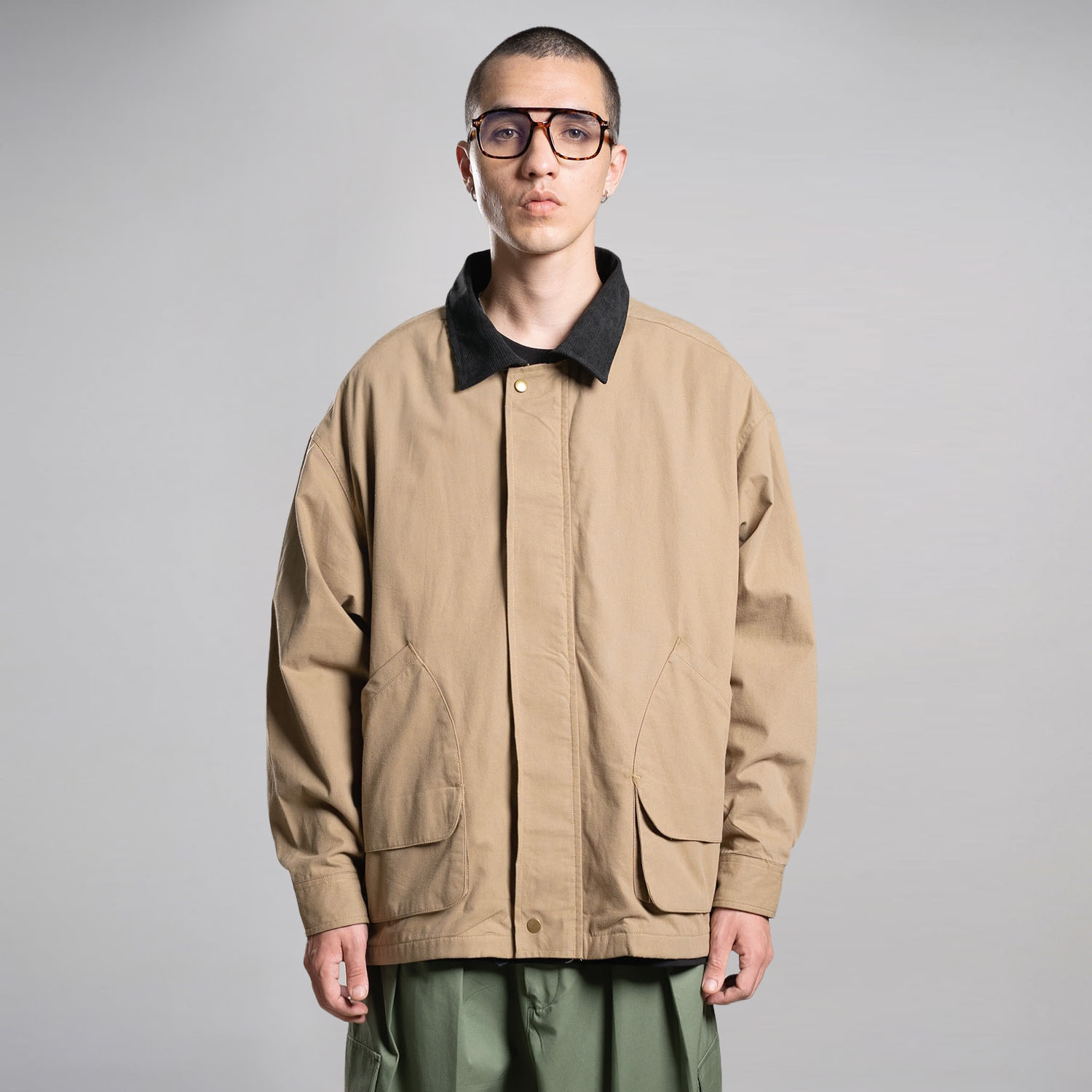 Noforty Project Oversize Work Jacket Enigma Brown