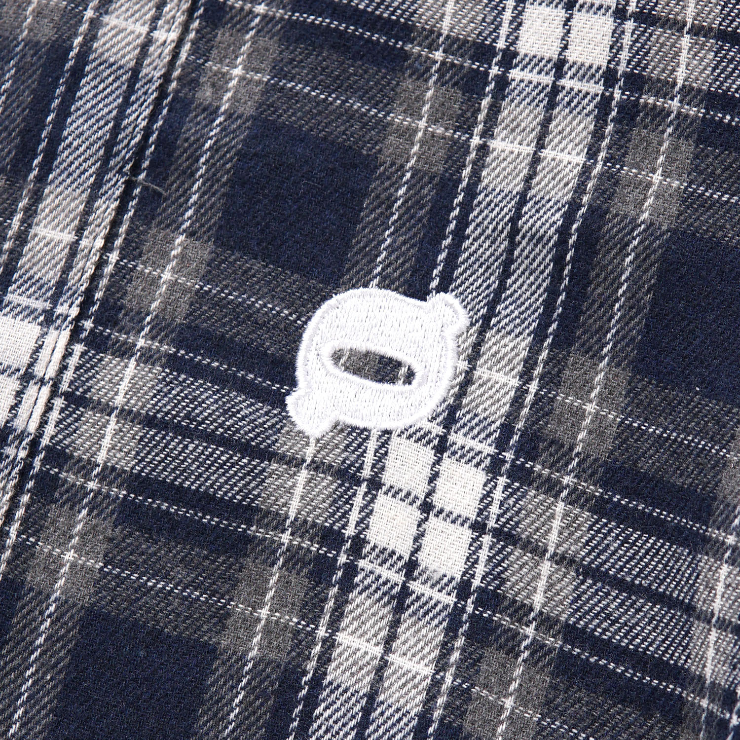 Noforty Project Long Shirt Flanel Flap Navy Blue