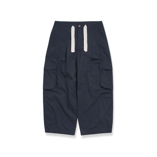Image of Noforty Project Long Cargo Pants Hadori Navy Blue