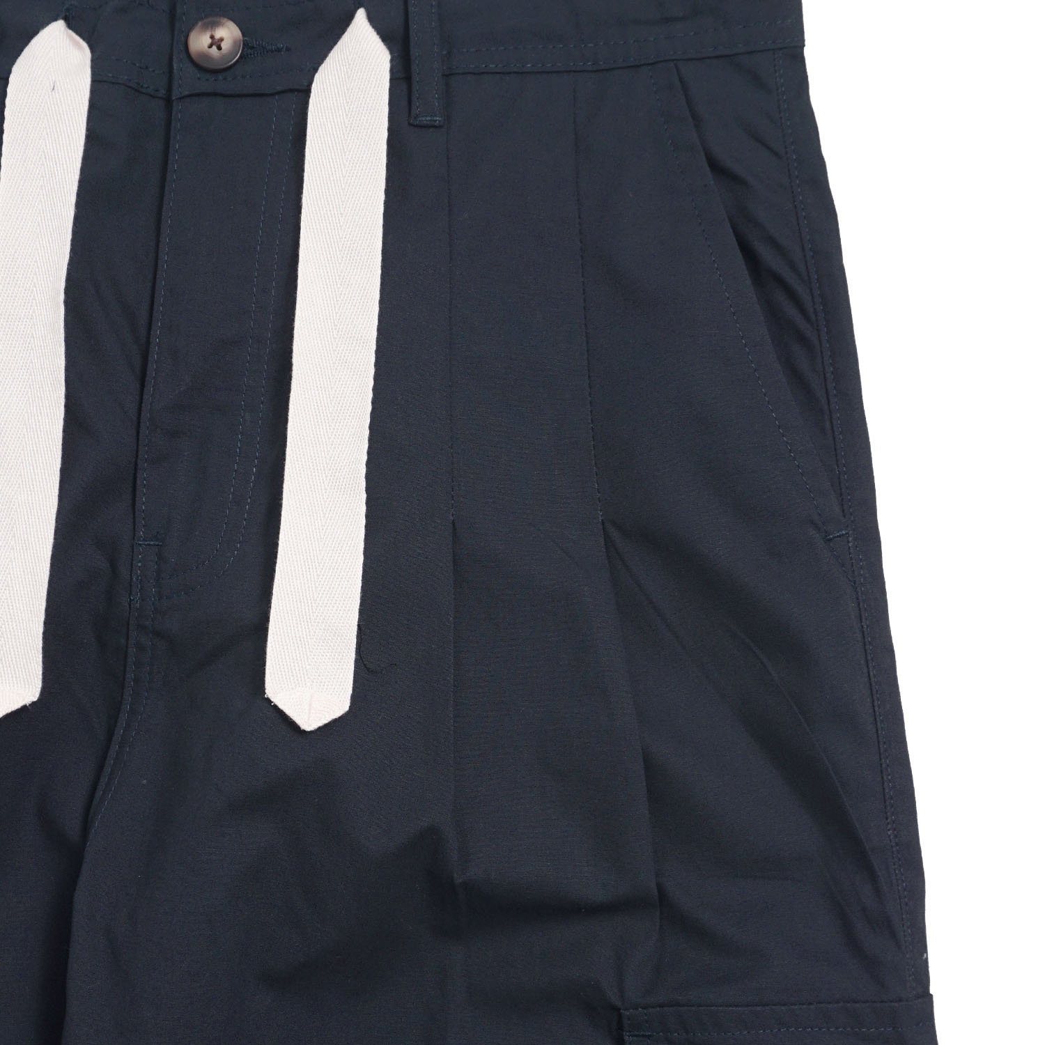 Noforty Project Long Cargo Pants Hadori Navy Blue