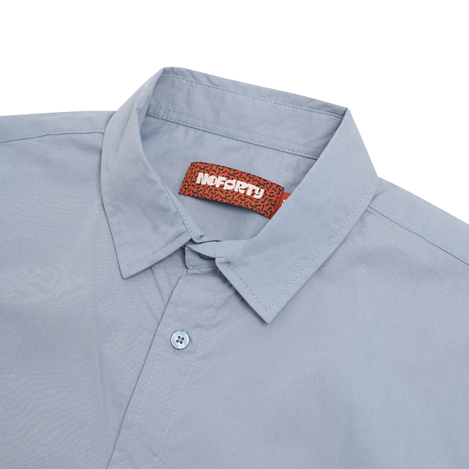 Noforty Project Oversize Wide Boxy Short Shirt Alba Sky Blue