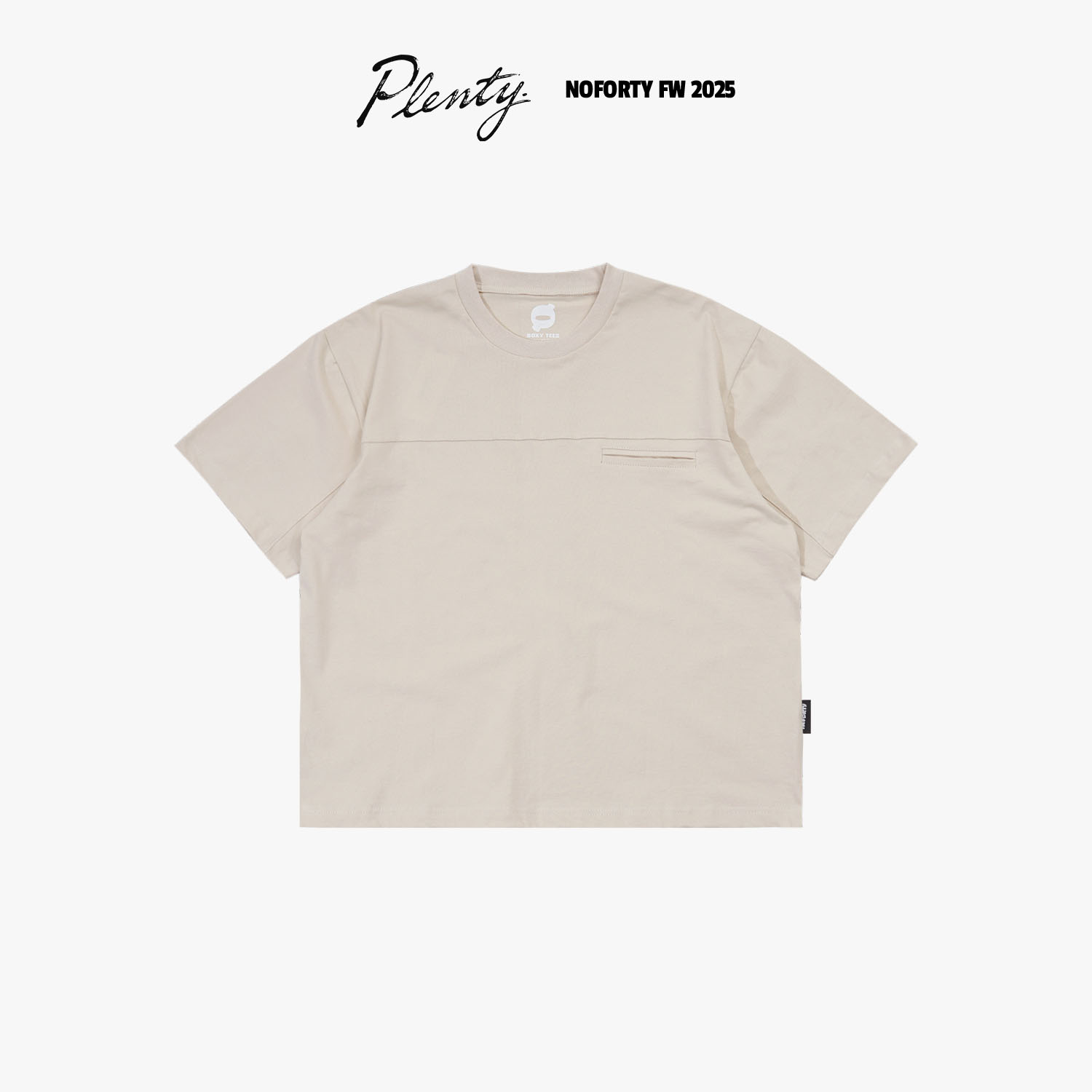 Noforty Project Boxy Tees Libero Cream