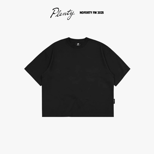 Image of Noforty Project Oversize Boxy Loose Tshirt Tothem Black