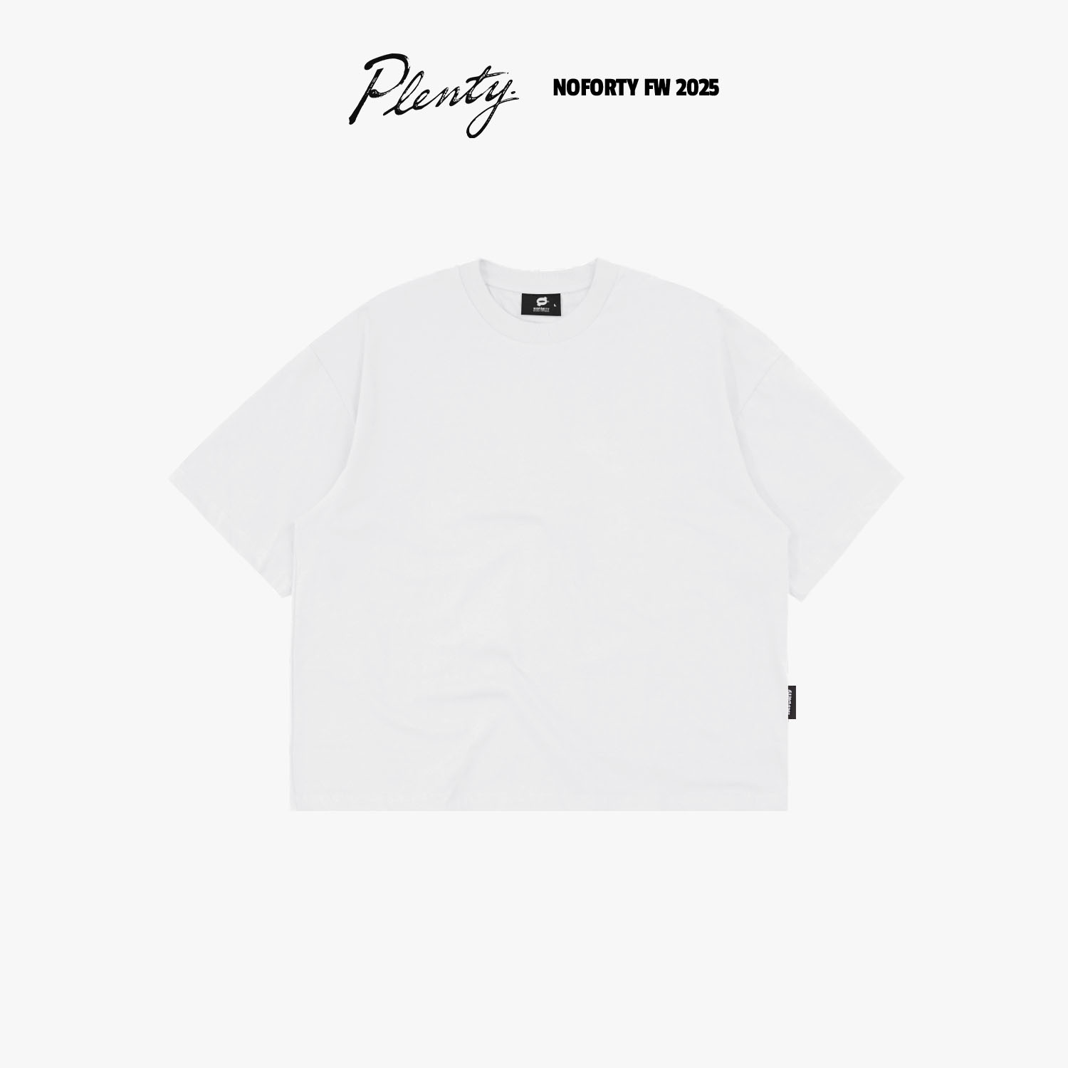 Noforty Project Oversize Boxy Loose Tshirt Tothem White
