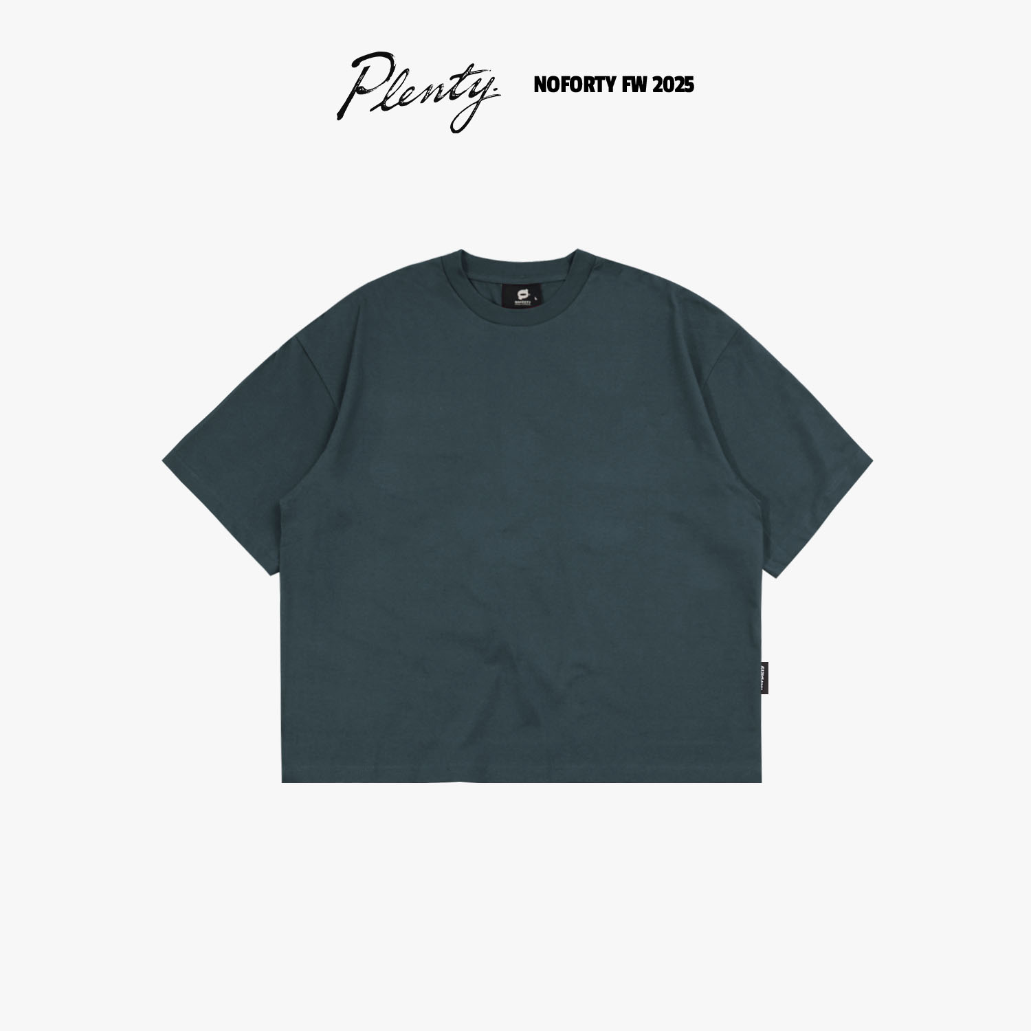 Noforty Project Oversize Boxy Loose Tshirt Tothem Green
