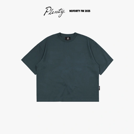 Image of Noforty Project Oversize Boxy Loose Tshirt Tothem Green