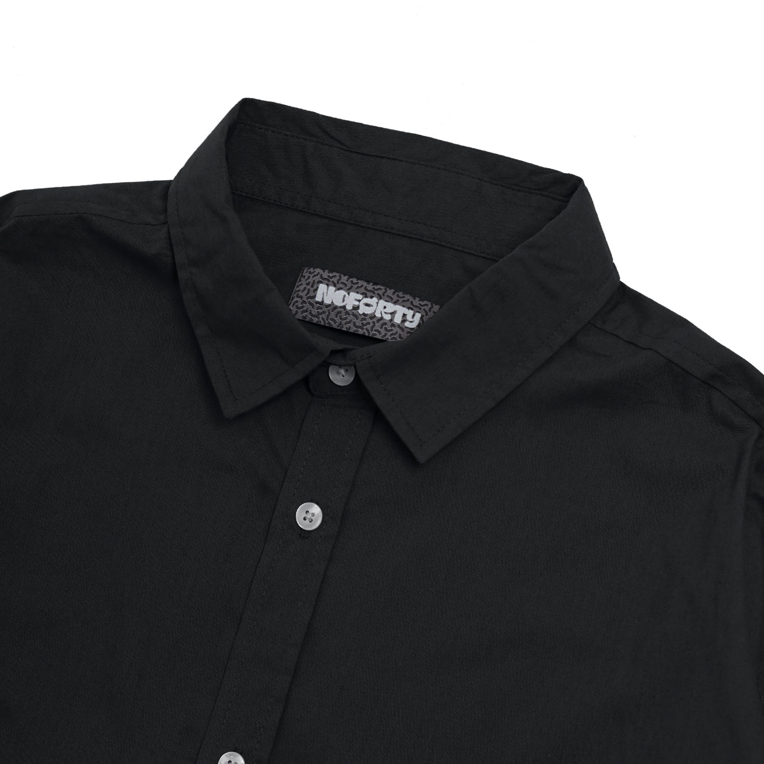 Noforty Project Oversize Boxy Long Shirt Furrel Black