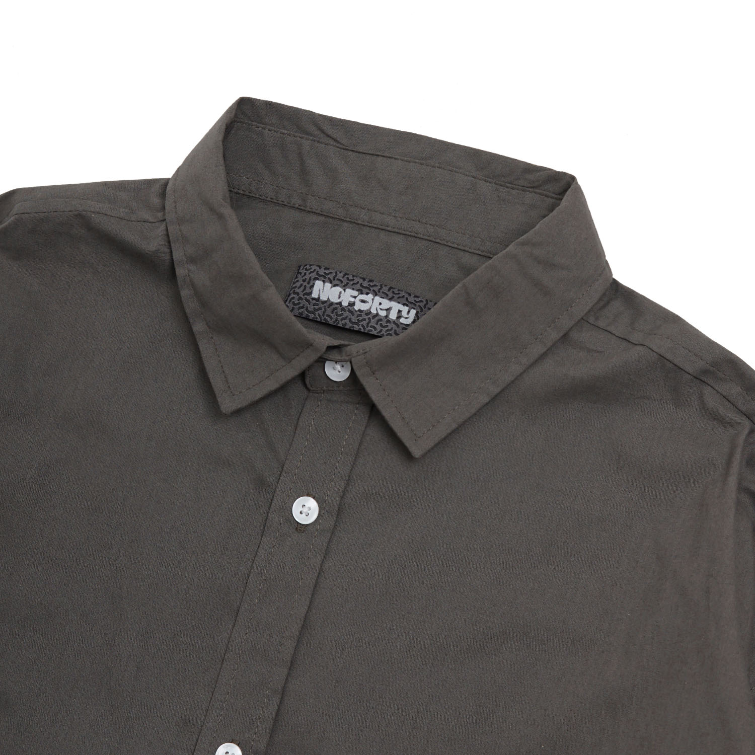 Noforty Project Oversize Boxy Long Shirt Furrel Dark Grey