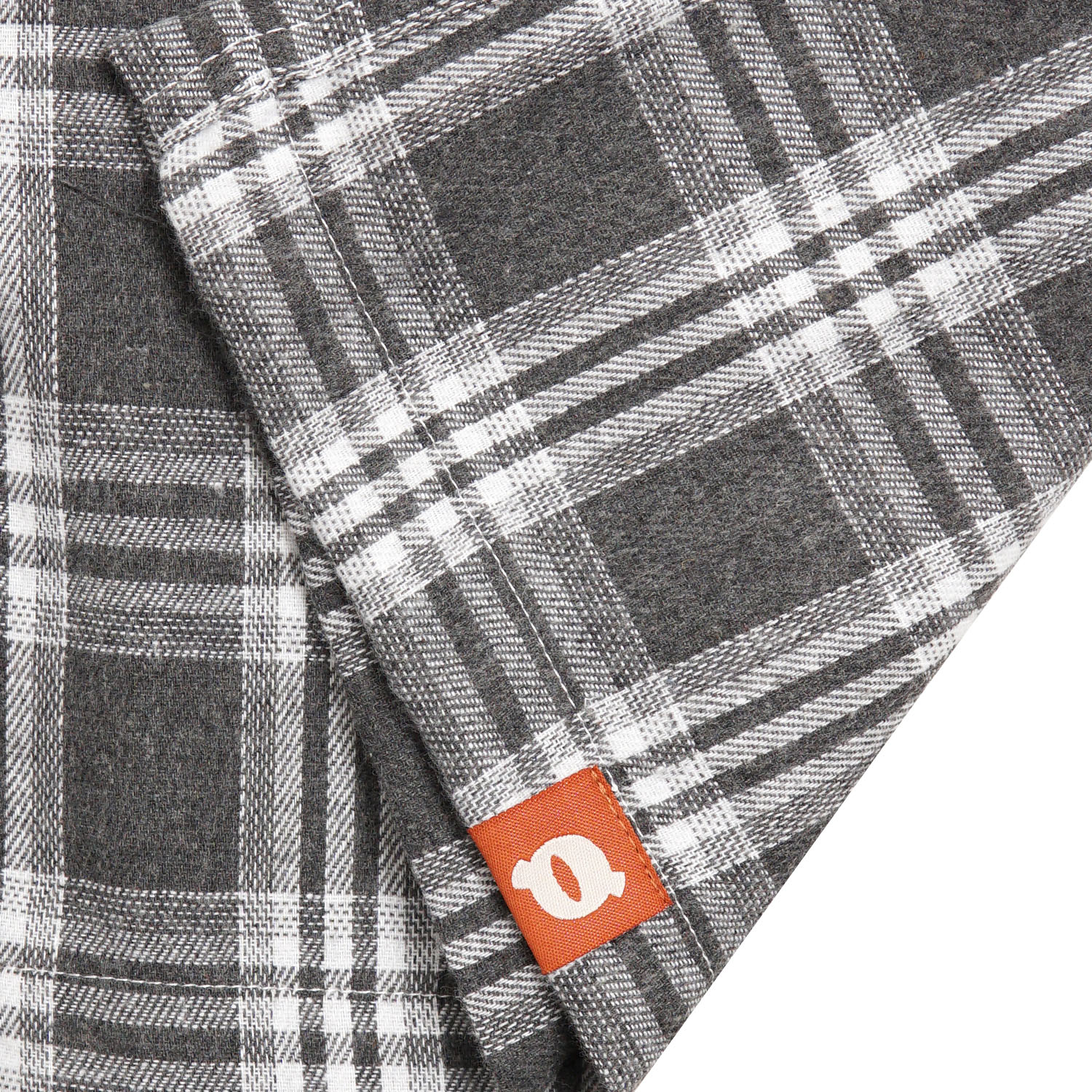 Noforty Project Boxy Oversize Short Shirt Flanel Toffin Grey