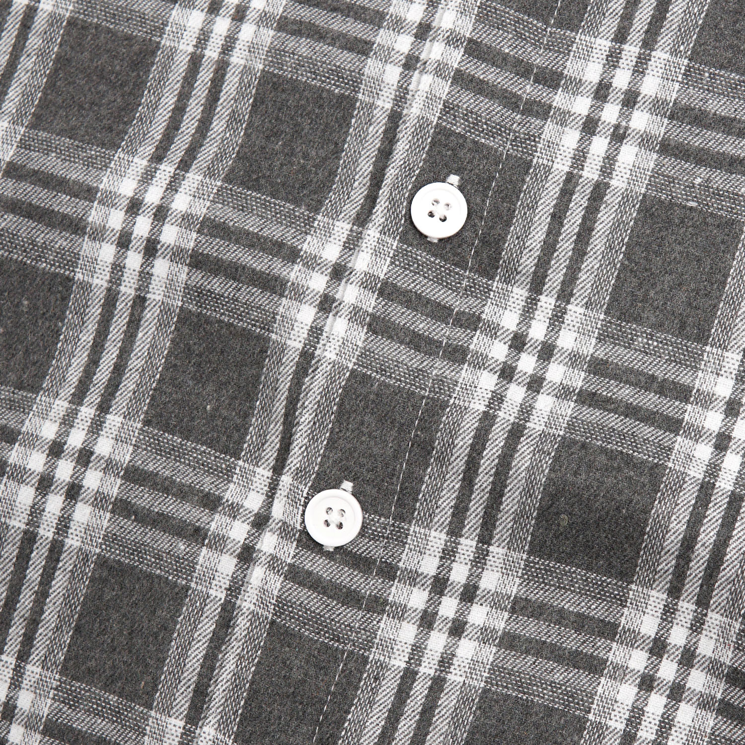 Noforty Project Boxy Oversize Short Shirt Flanel Toffin Grey