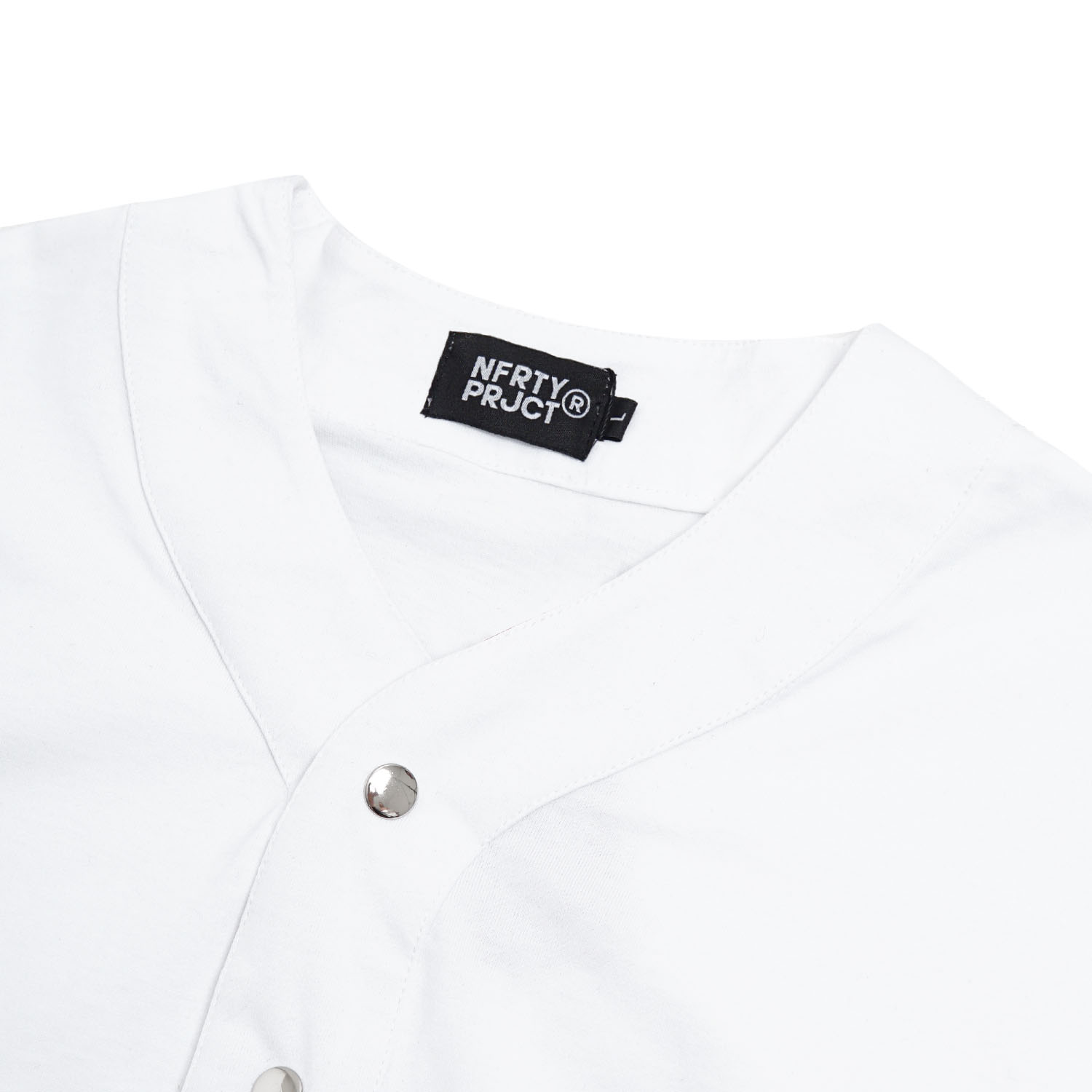 Noforty Project Oversize Colarless Tshirt Grawn White