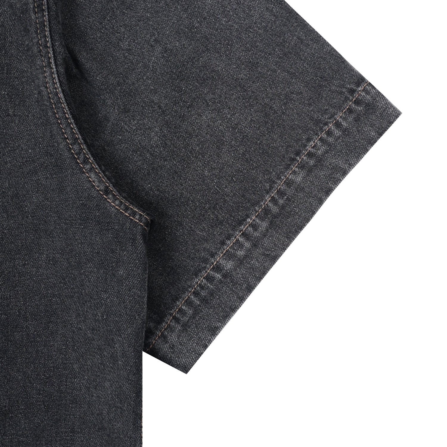 Noforty Project Oversize Short Shirt Denim Lowa Black
