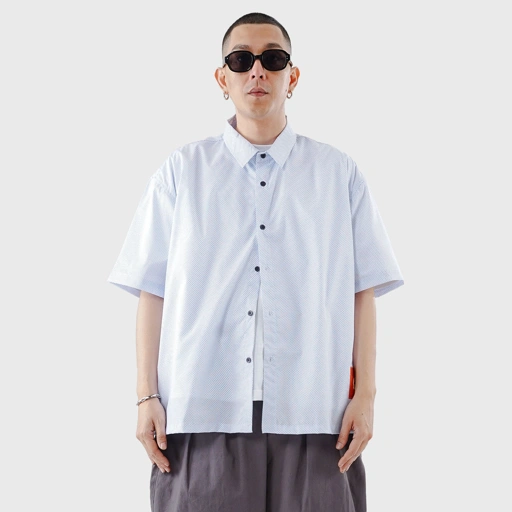 Noforty Project Oversize Boxy Short Shirt Nikola White