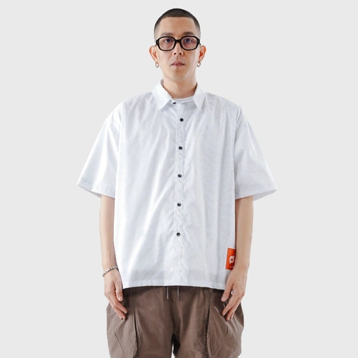 Noforty Project Oversize Boxy Short Shirt Nikola Grey