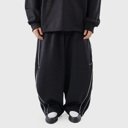 Image of Noforty Project Baggy Sweat Pants Alfred Black