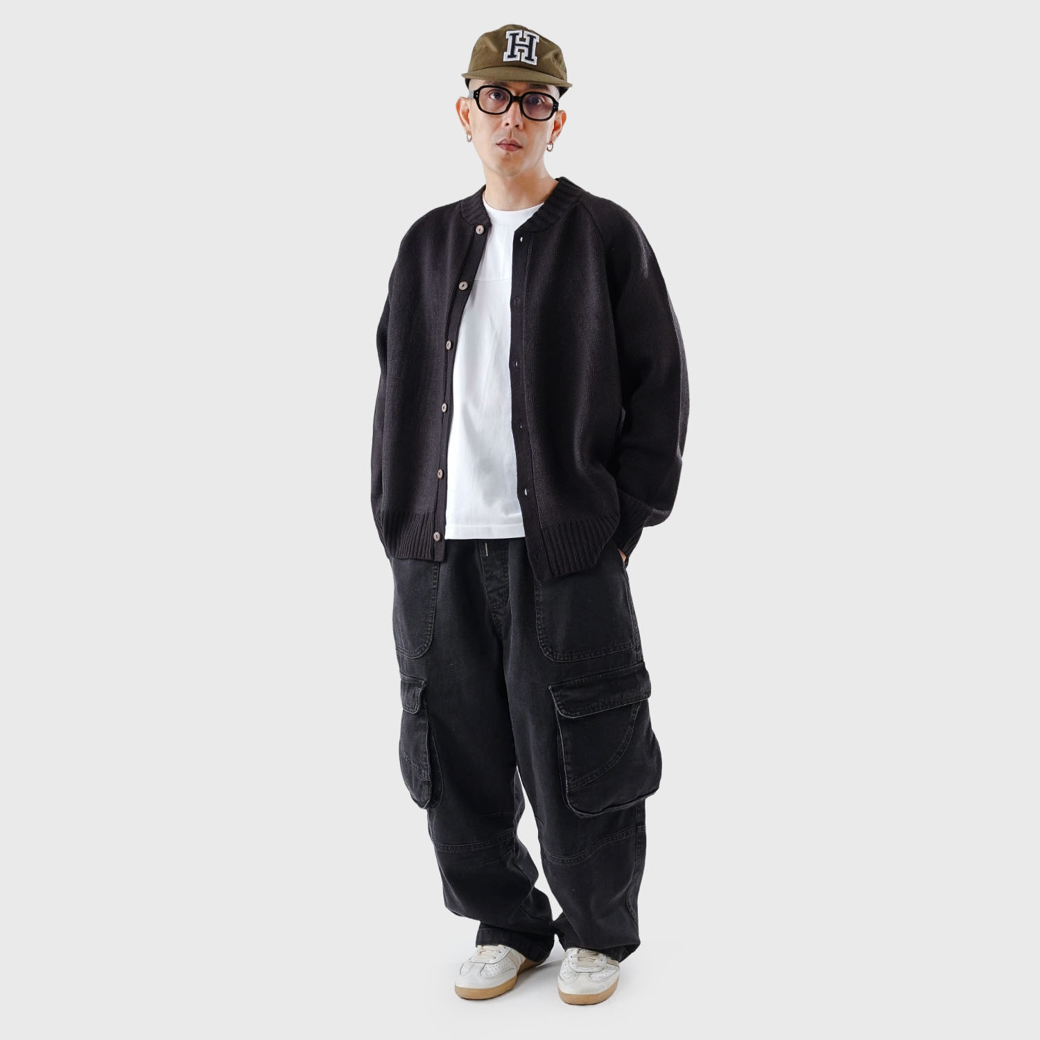 Noforty Project Oversize Knittwear Jacket Raijin Black