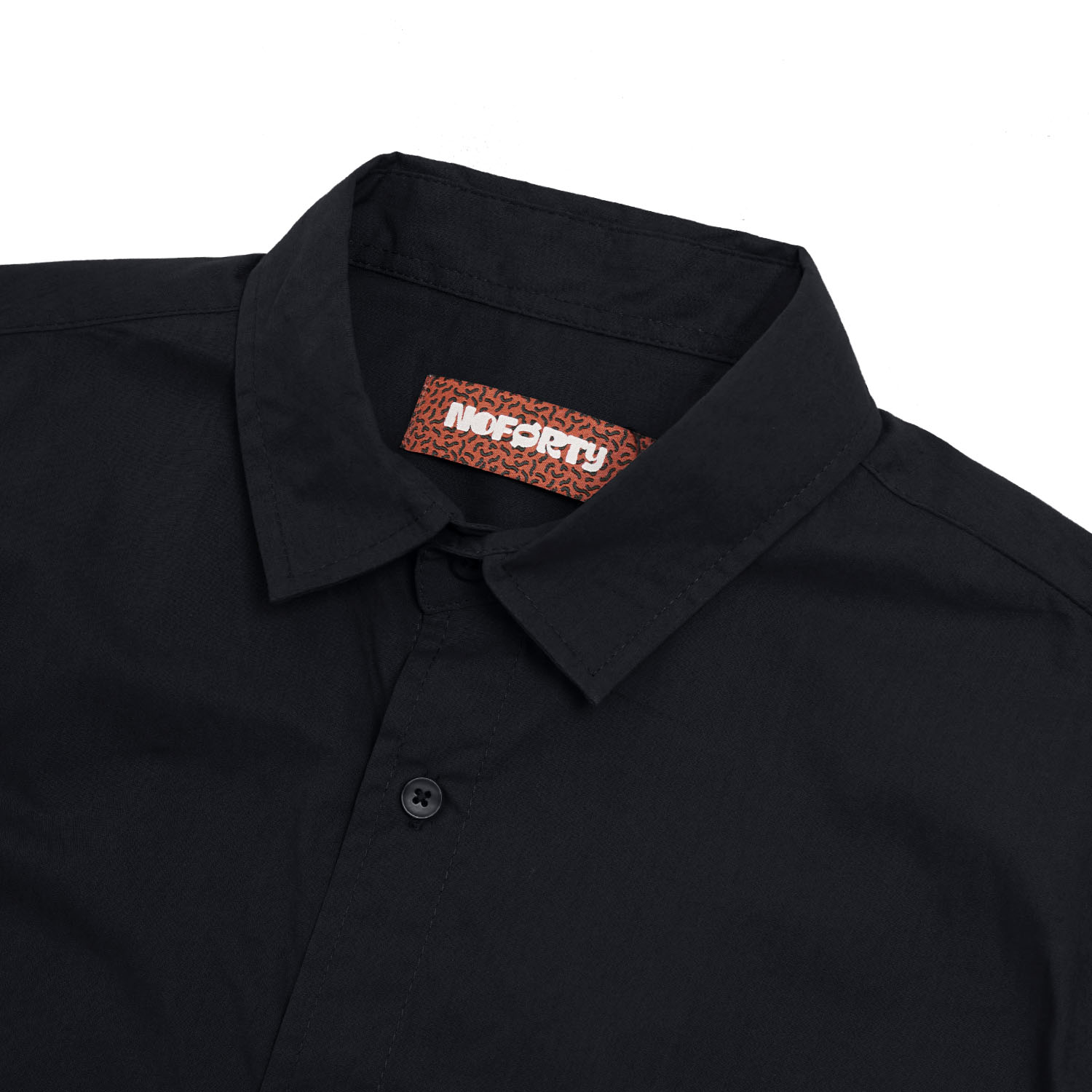 Noforty Project Oversize Wide Boxy Short Shirt Alba Black
