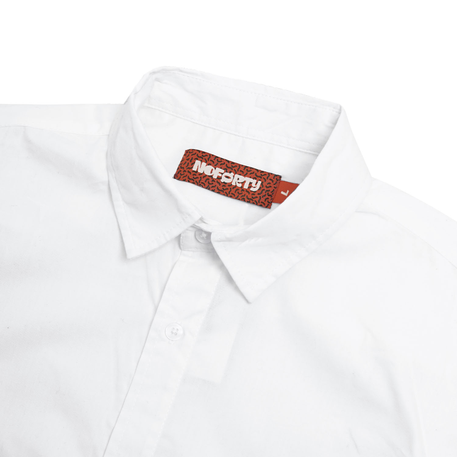 Noforty Project Oversize Wide Boxy Short Shirt Alba White