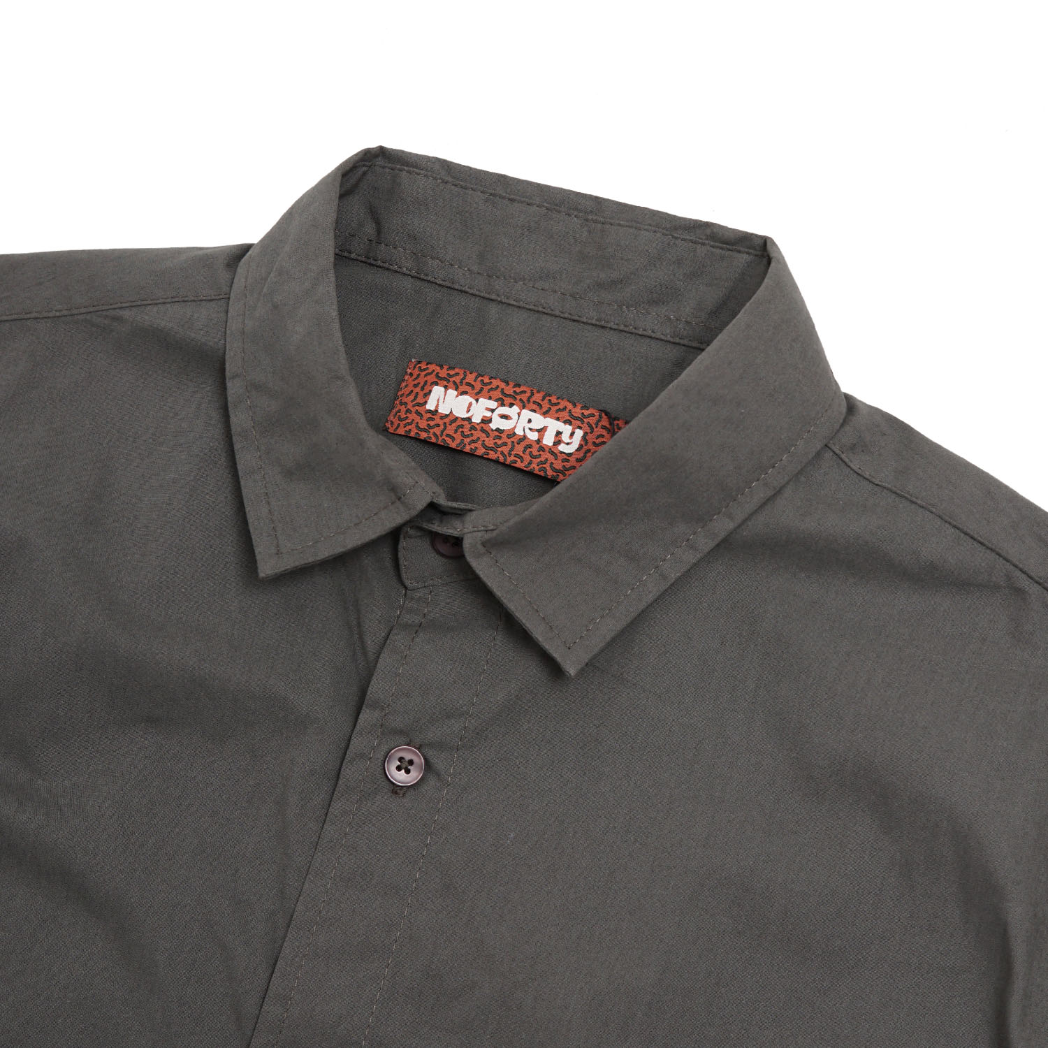 Noforty Project Oversize Wide Boxy Short Shirt Alba Dark Grey