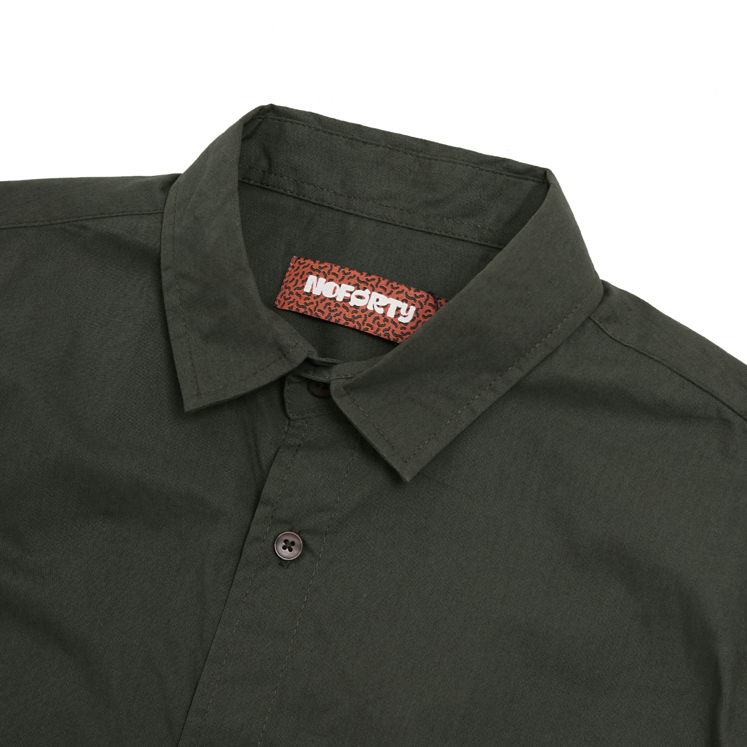 Noforty Project Oversize Wide Boxy Short Shirt Alba Olive