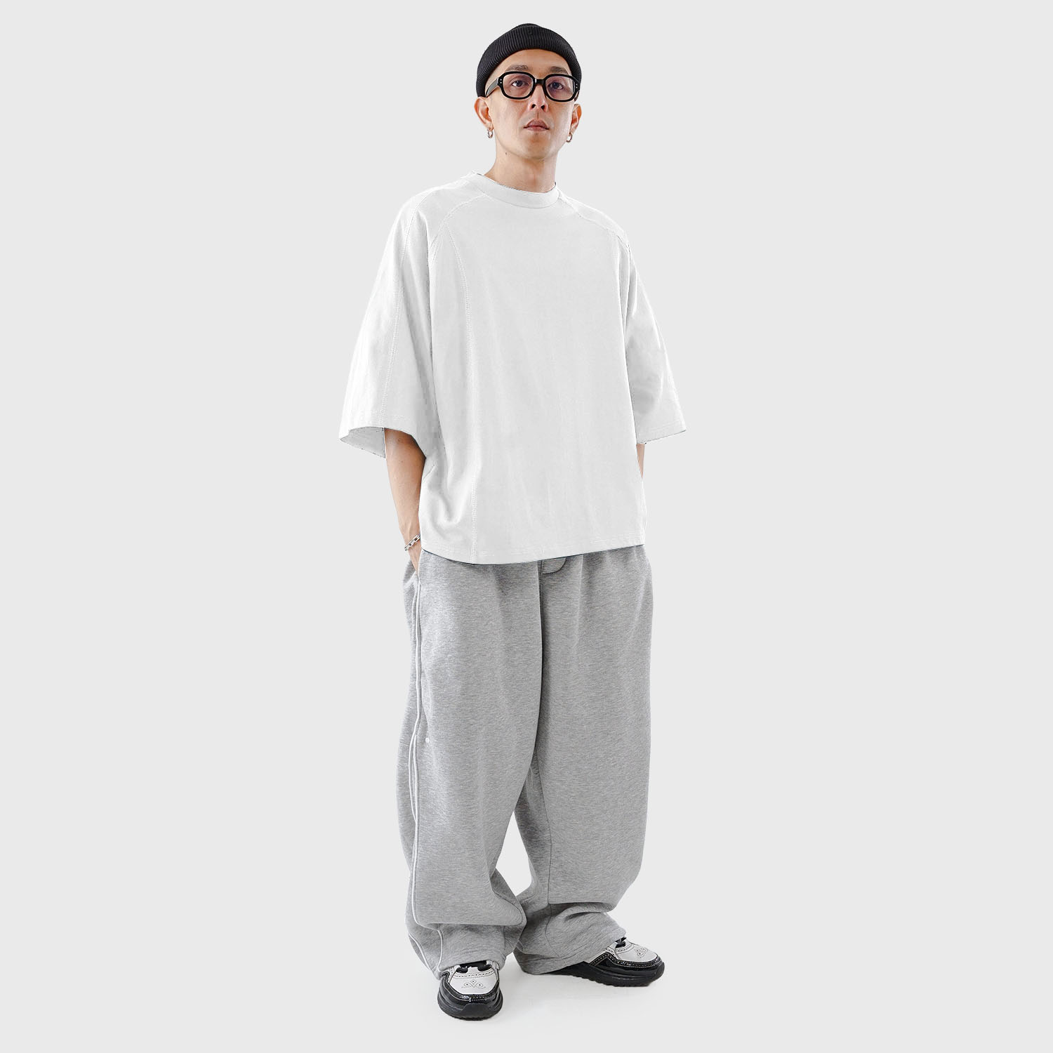 Noforty Project Oversize Raglan Tshirt Pacers White