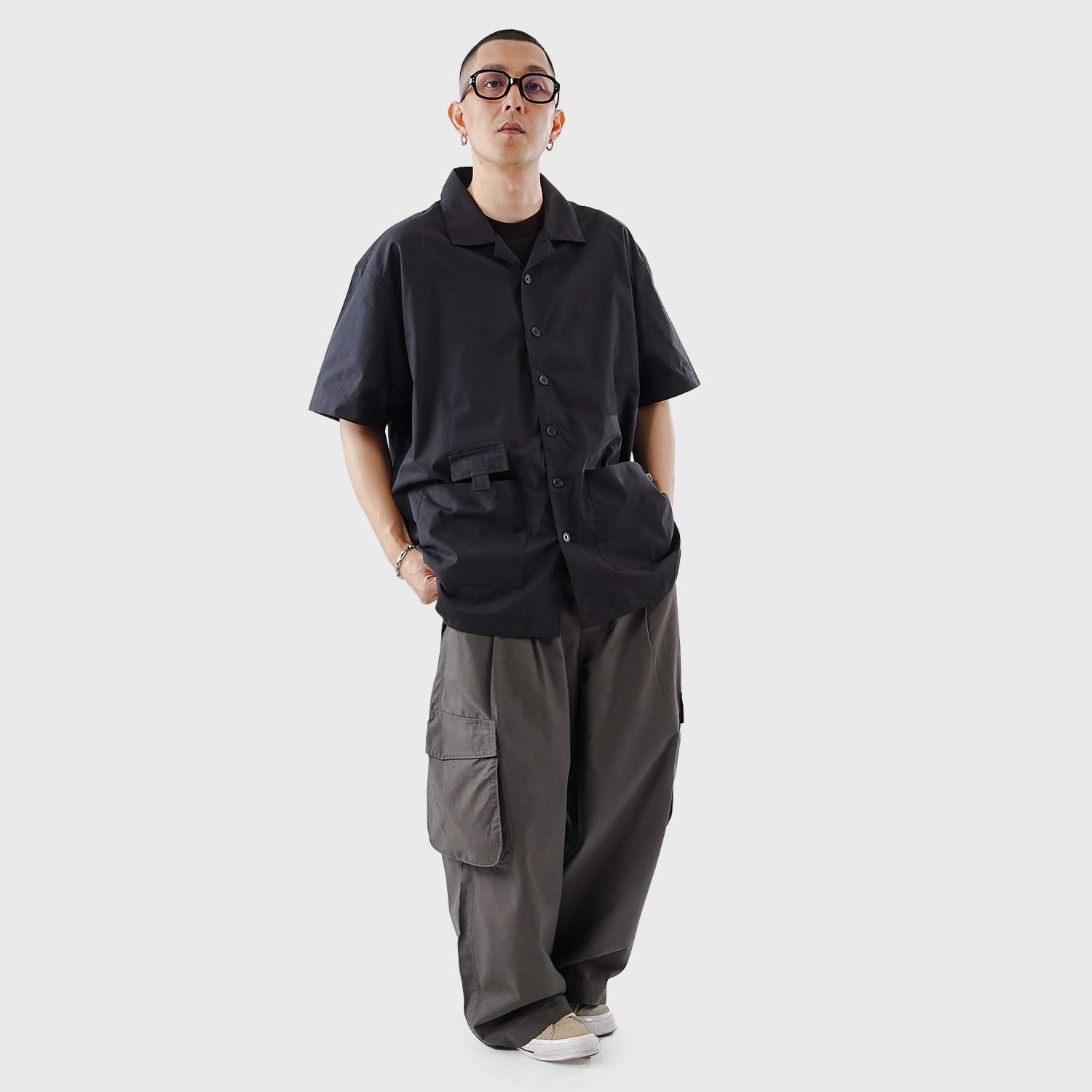 Noforty Project Long Cargo Pants Hadori Grey