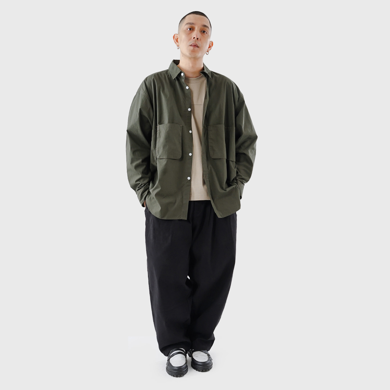NOFORTY TAPPERED PANTS BLACK