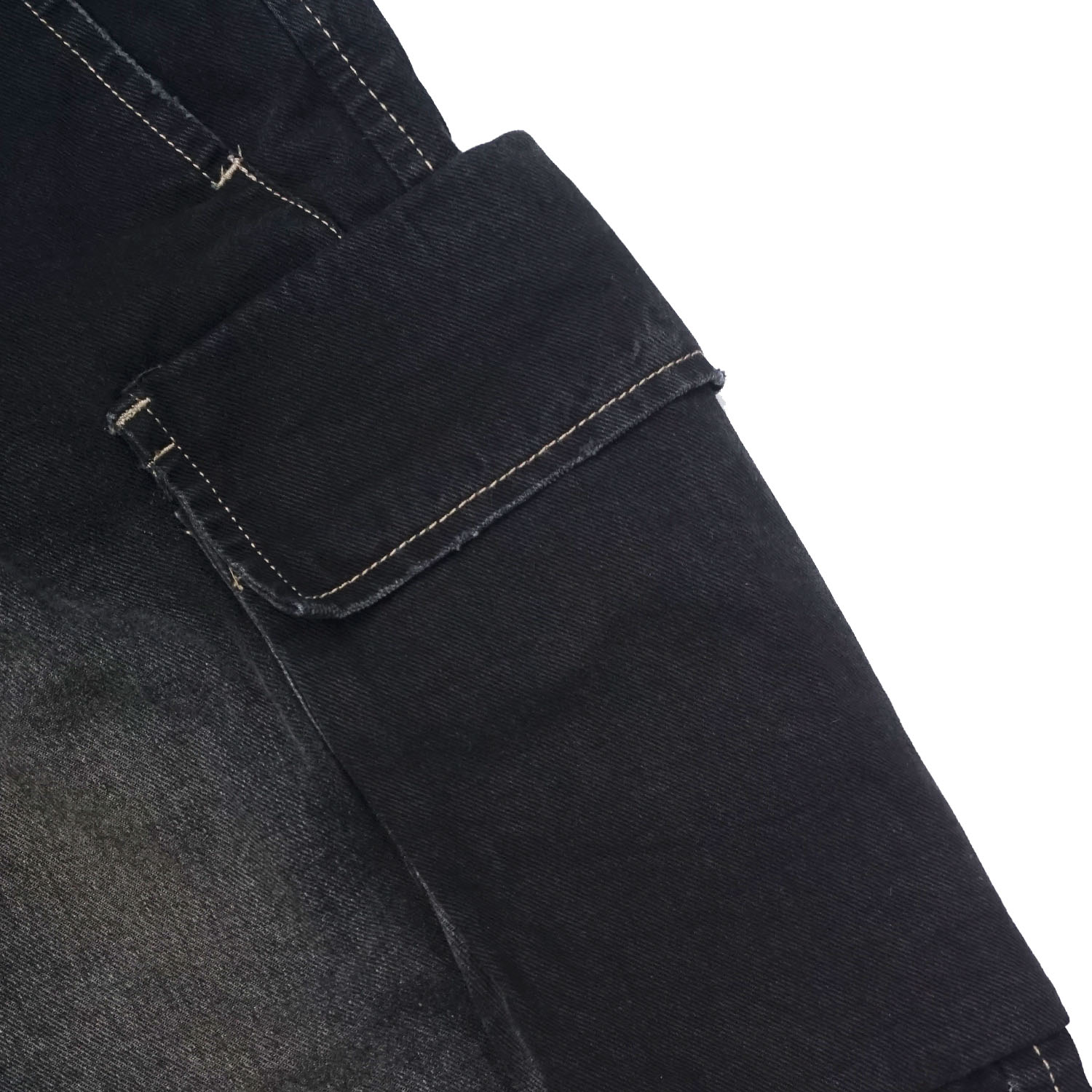 Noforty Project Jort Cargo Short Denim Pants Klays Black