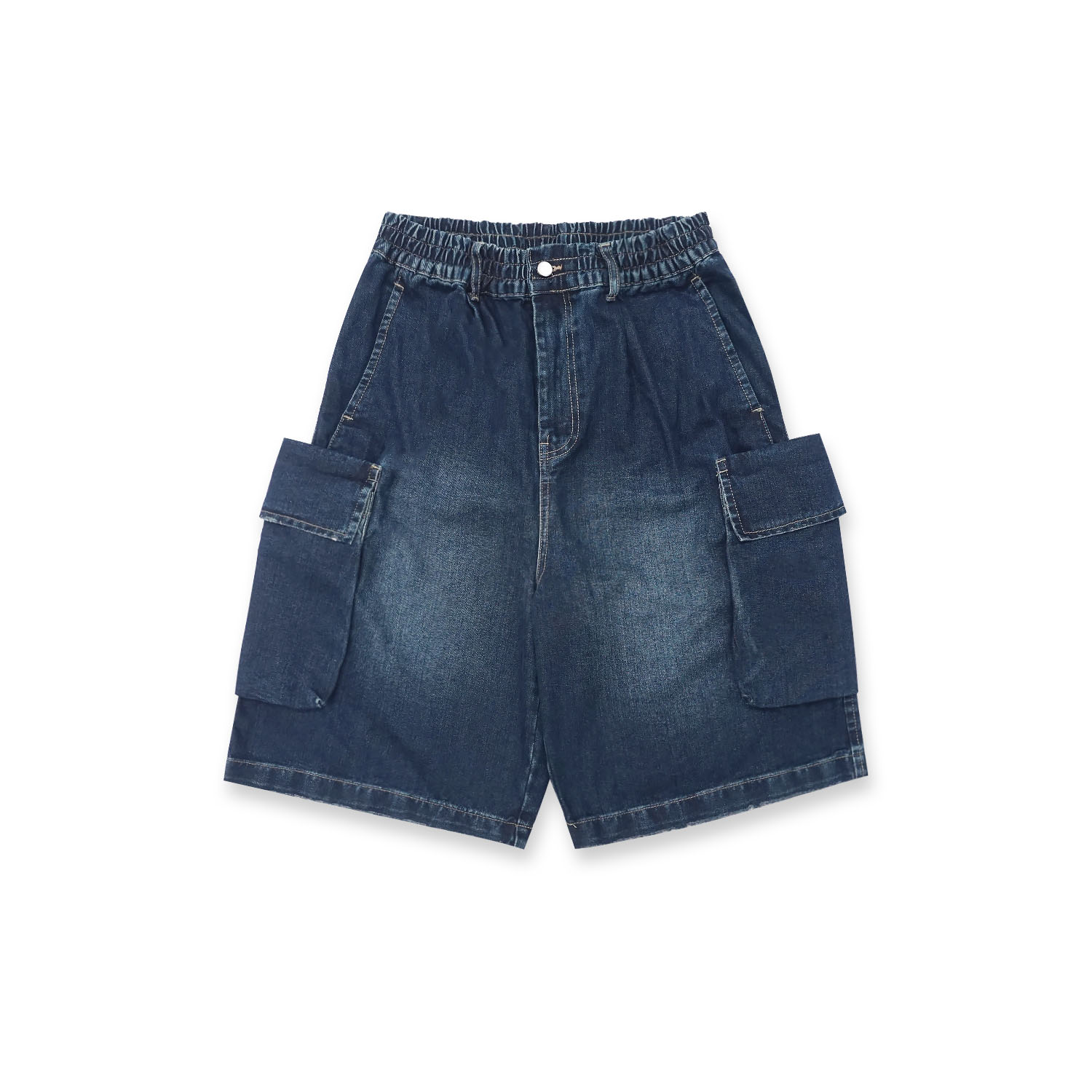 Noforty Project Jort Cargo Short Denim Pants Klays Blue