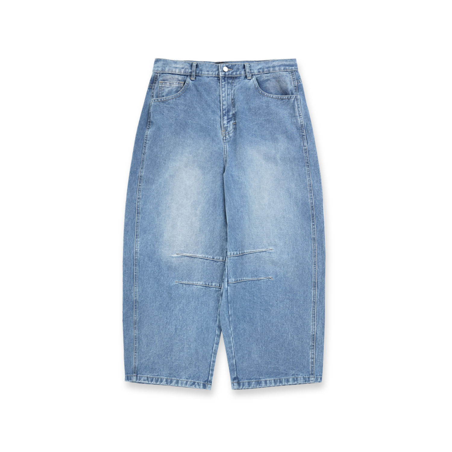Noforty Project Barrel Long Denim Pants Morrow Blue