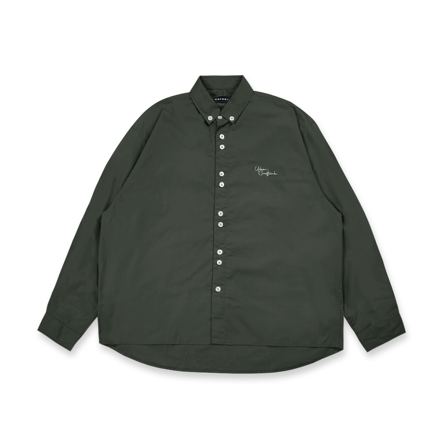 Noforty Project Oversize Boxy Long Shirt Wemby Army