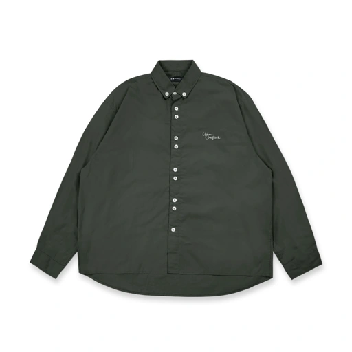 Image of Noforty Project Oversize Boxy Long Shirt Wemby Army