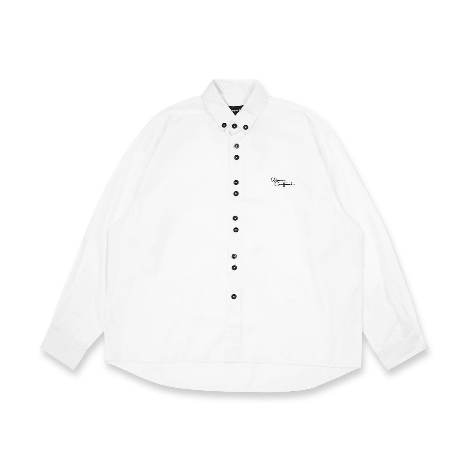 Noforty Project Oversize Boxy Long Shirt Wemby White
