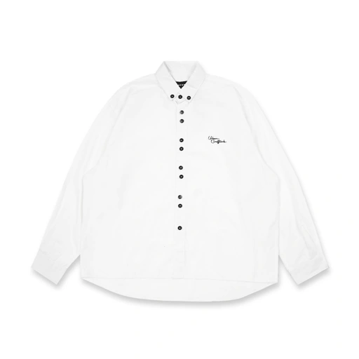 Image of Noforty Project Oversize Boxy Long Shirt Wemby White