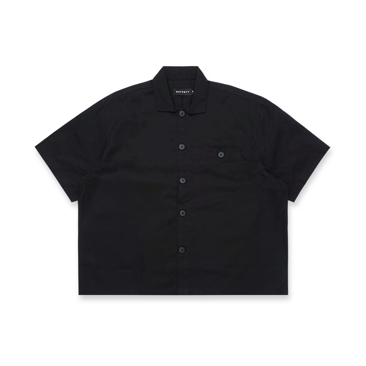 Noforty Project Oversize Boxy Short Shirt Qiro Black