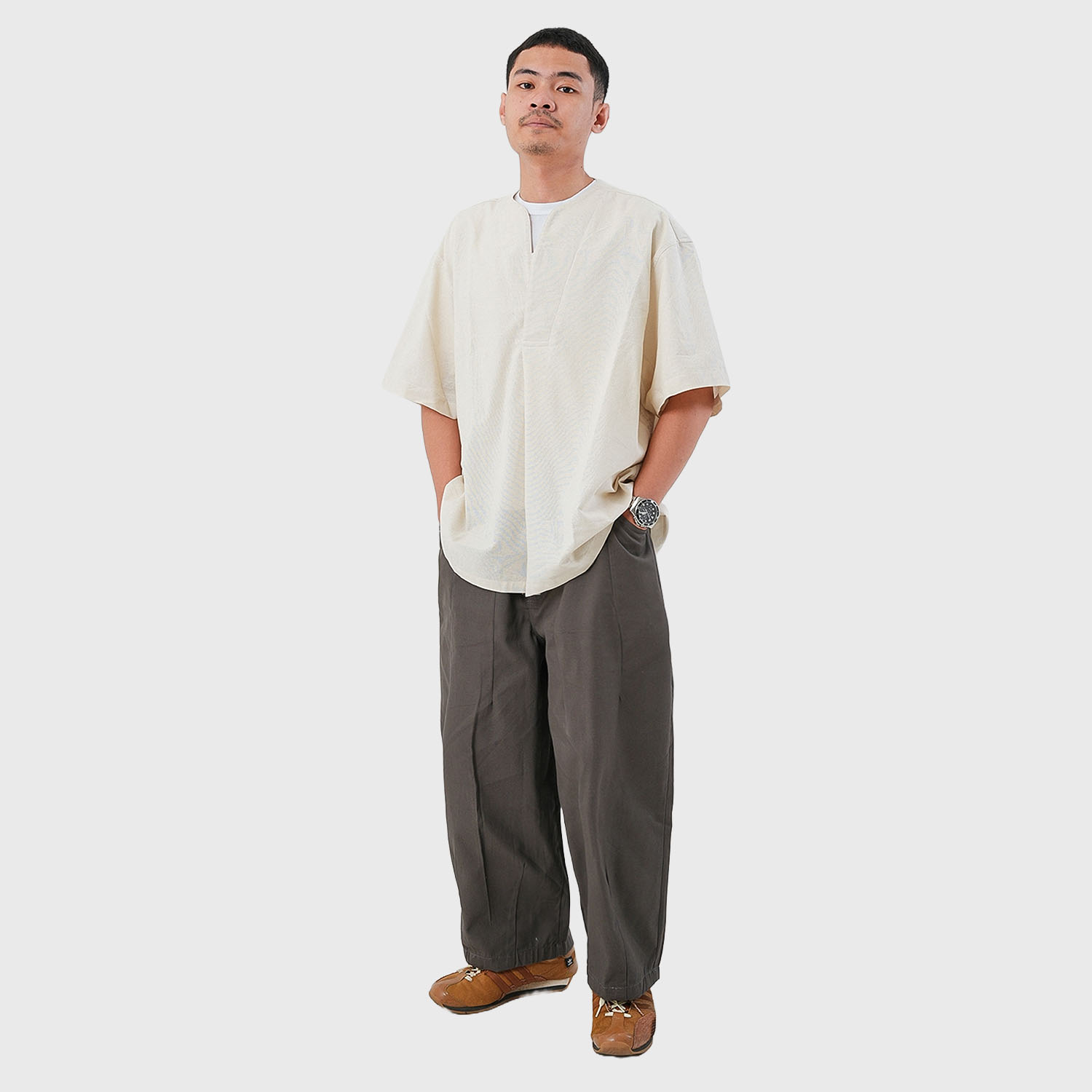 Noforty Project Oversize Koko Short Sleeve Isma Cream