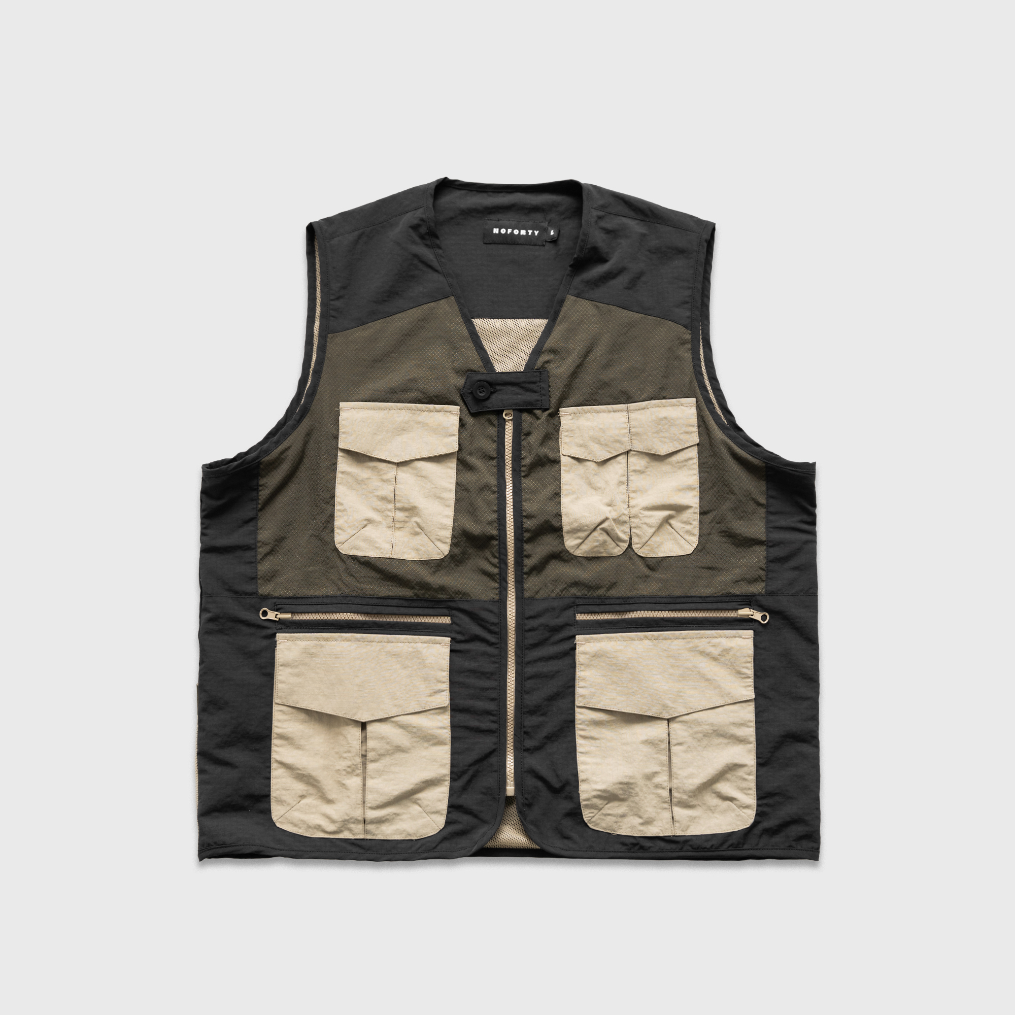 Noforty Project Nylon Vest Objin Black