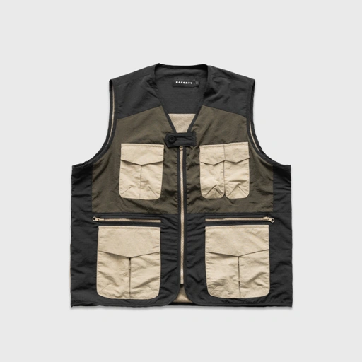 Image of Noforty Project Nylon Vest Objin Black