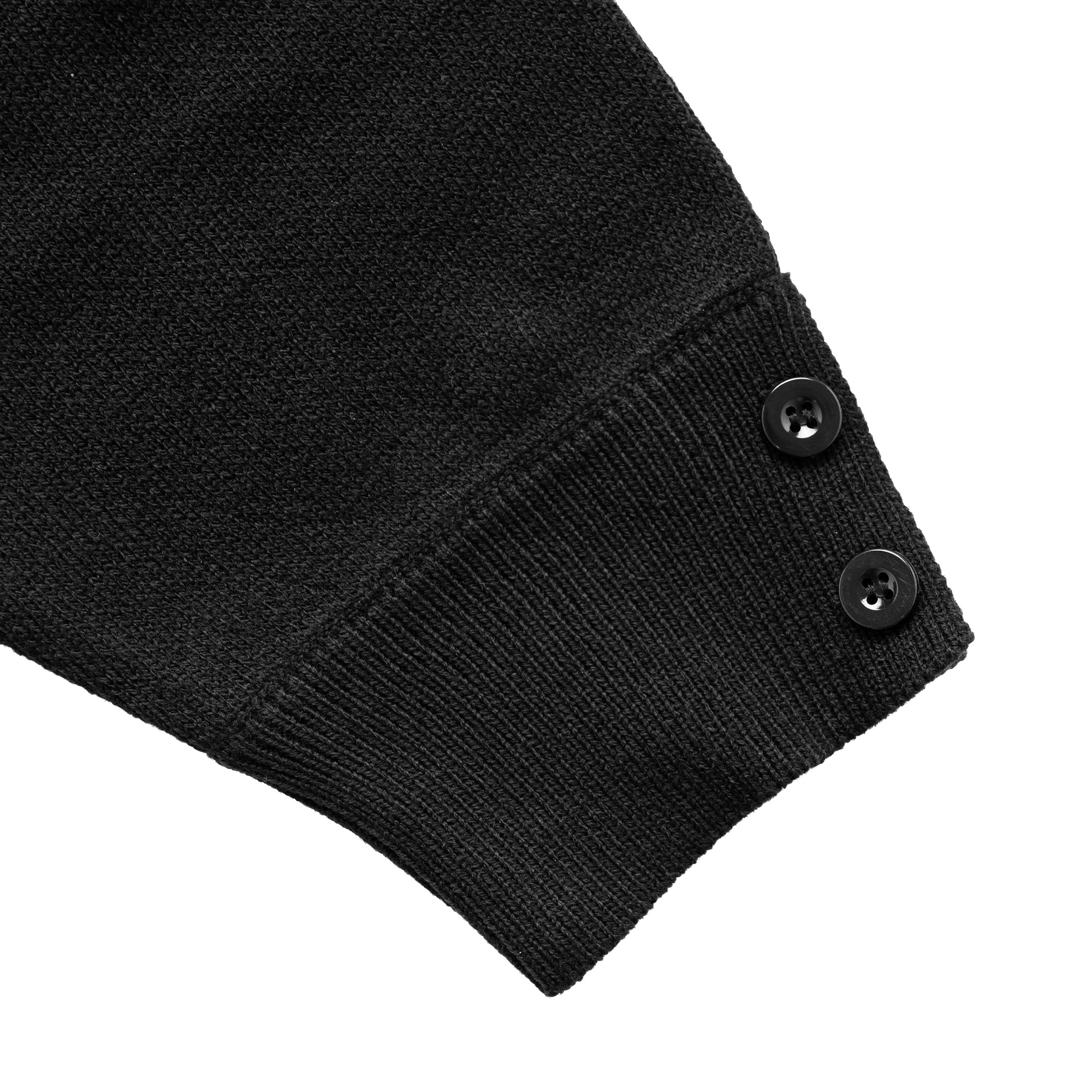 Noforty Project Oversize Knittwear Cardigan Turtleneck Enrai Black