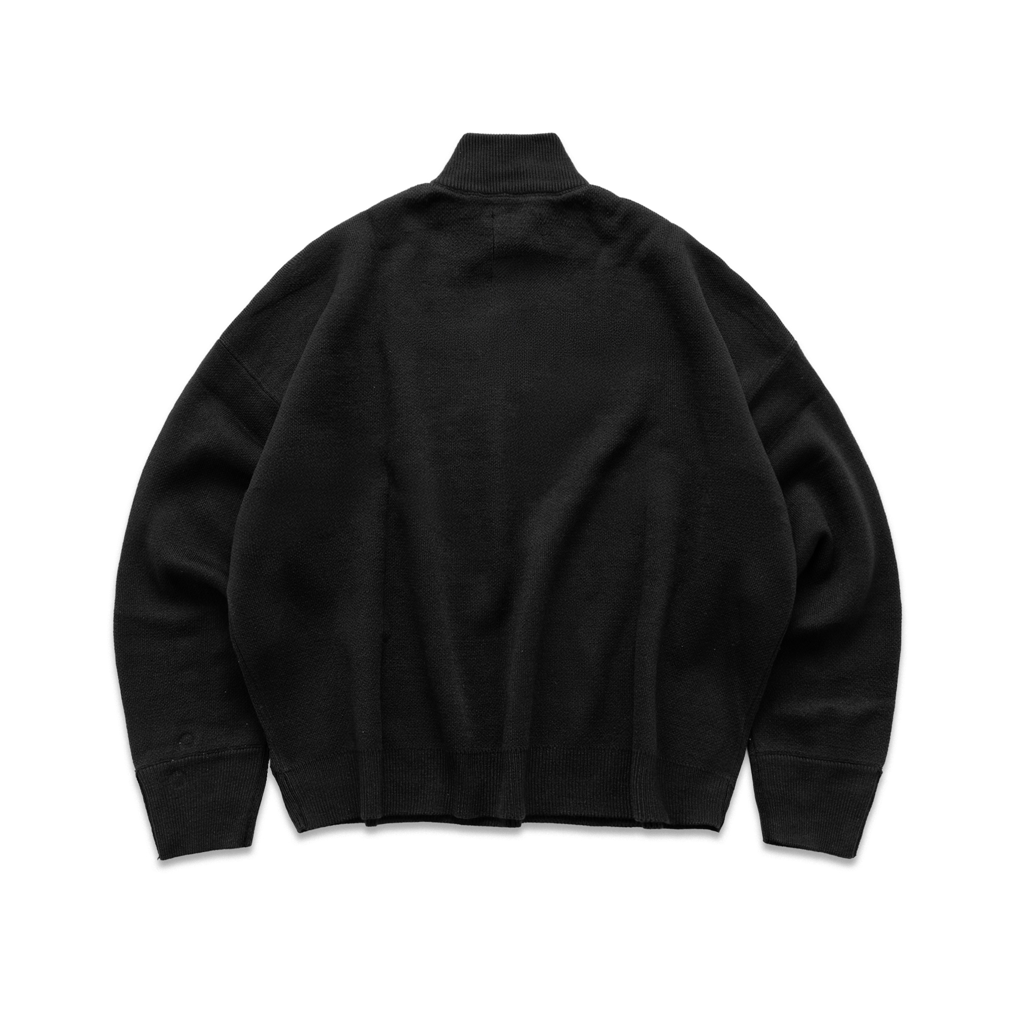 Noforty Project Oversize Knittwear Cardigan Turtleneck Enrai Black