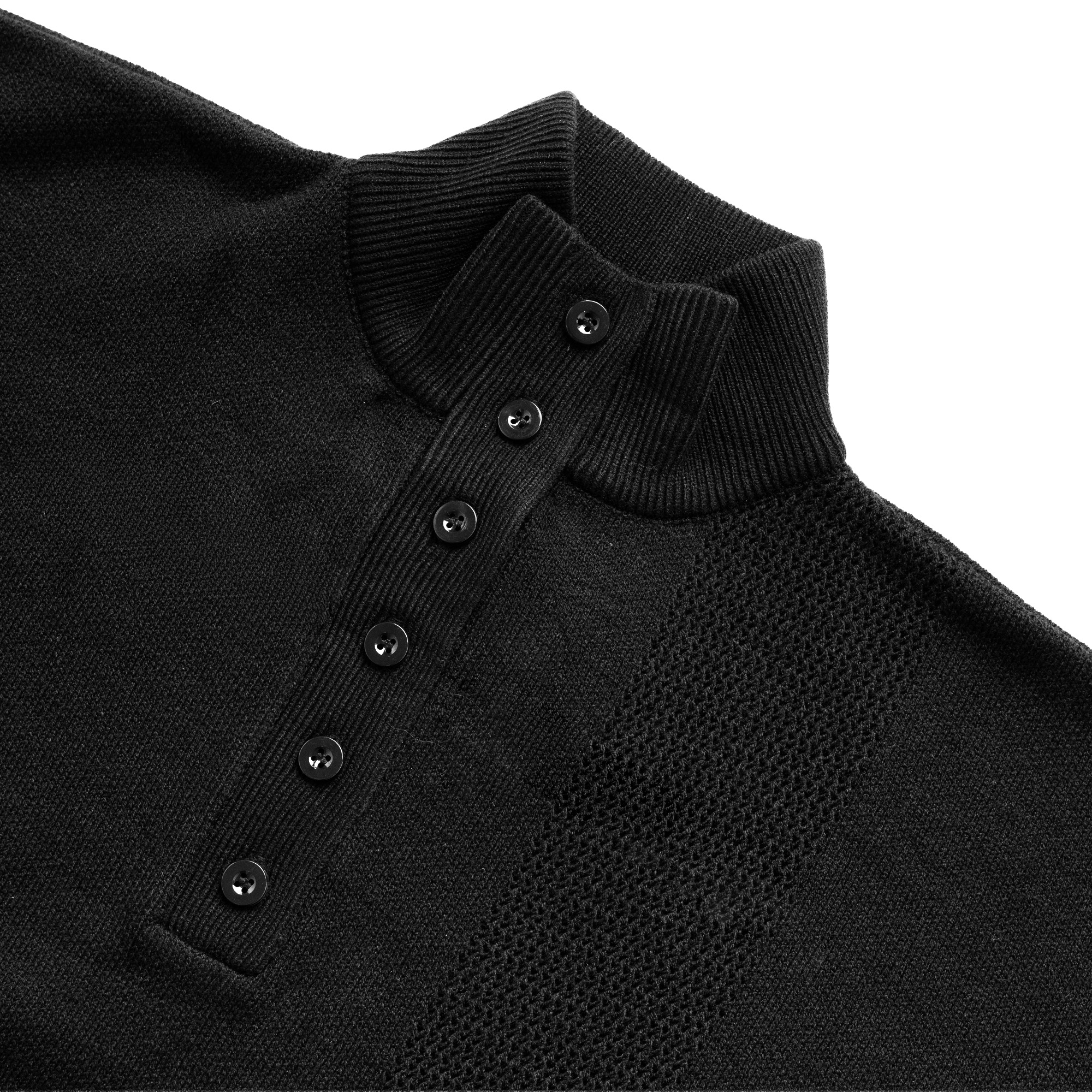 Noforty Project Oversize Knittwear Cardigan Turtleneck Enrai Black