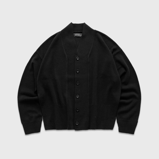 Image of Noforty Project Oversize Knittwear Cardigan Beskap Golby Black