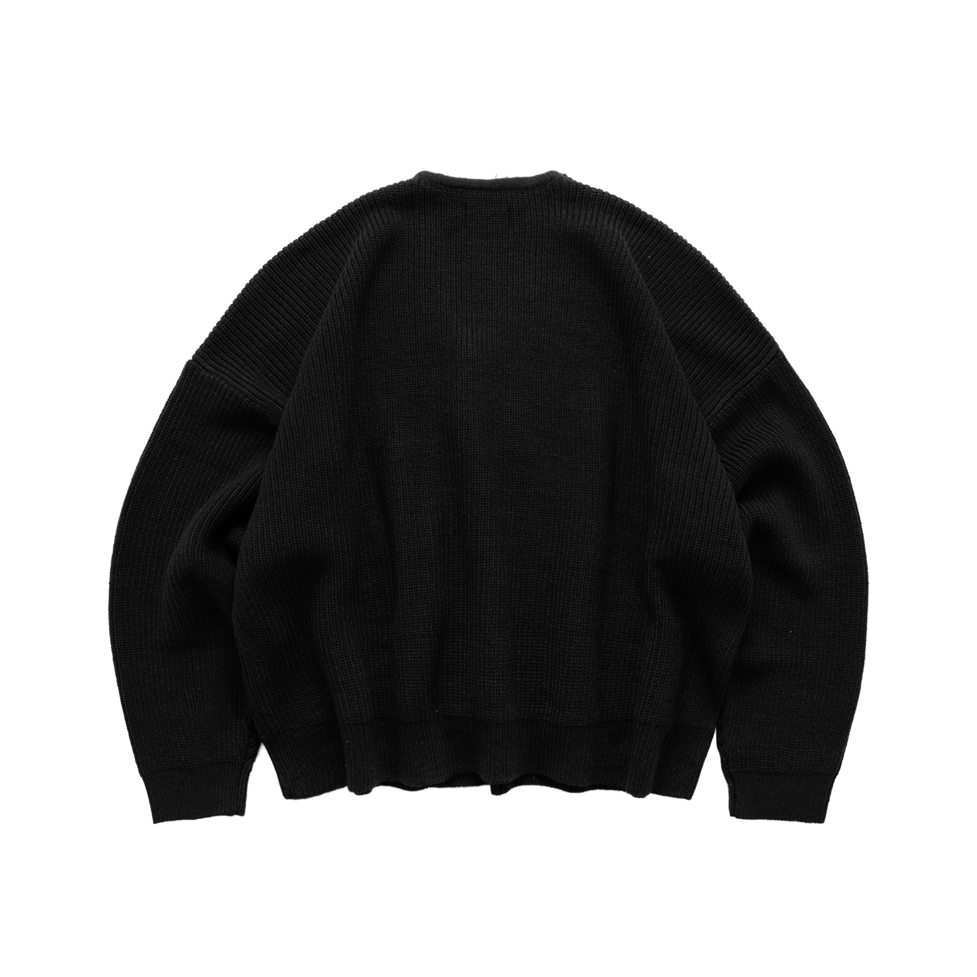 Noforty Project Oversize Knittwear Kimono Sando Black