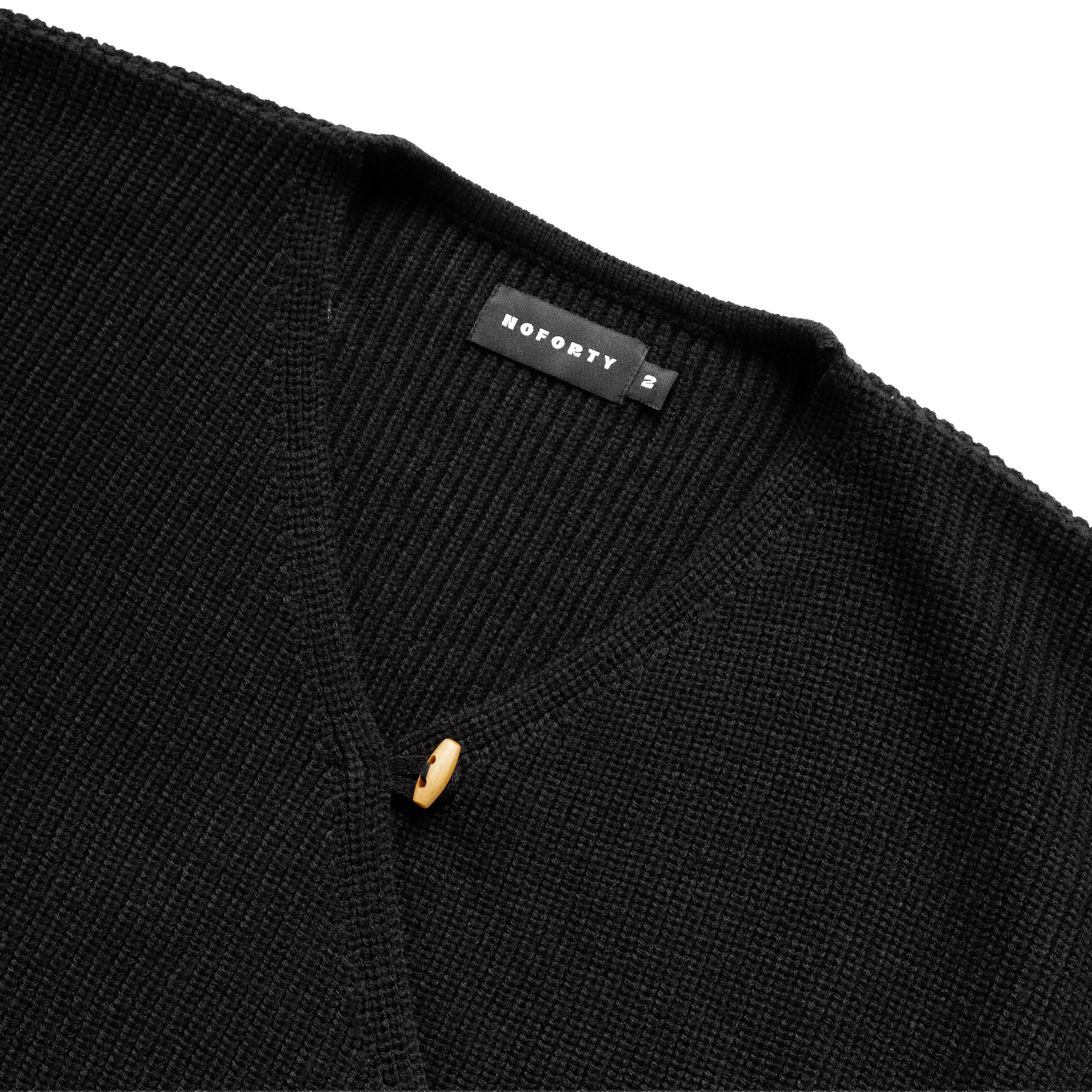 Noforty Project Oversize Knittwear Kimono Sando Black