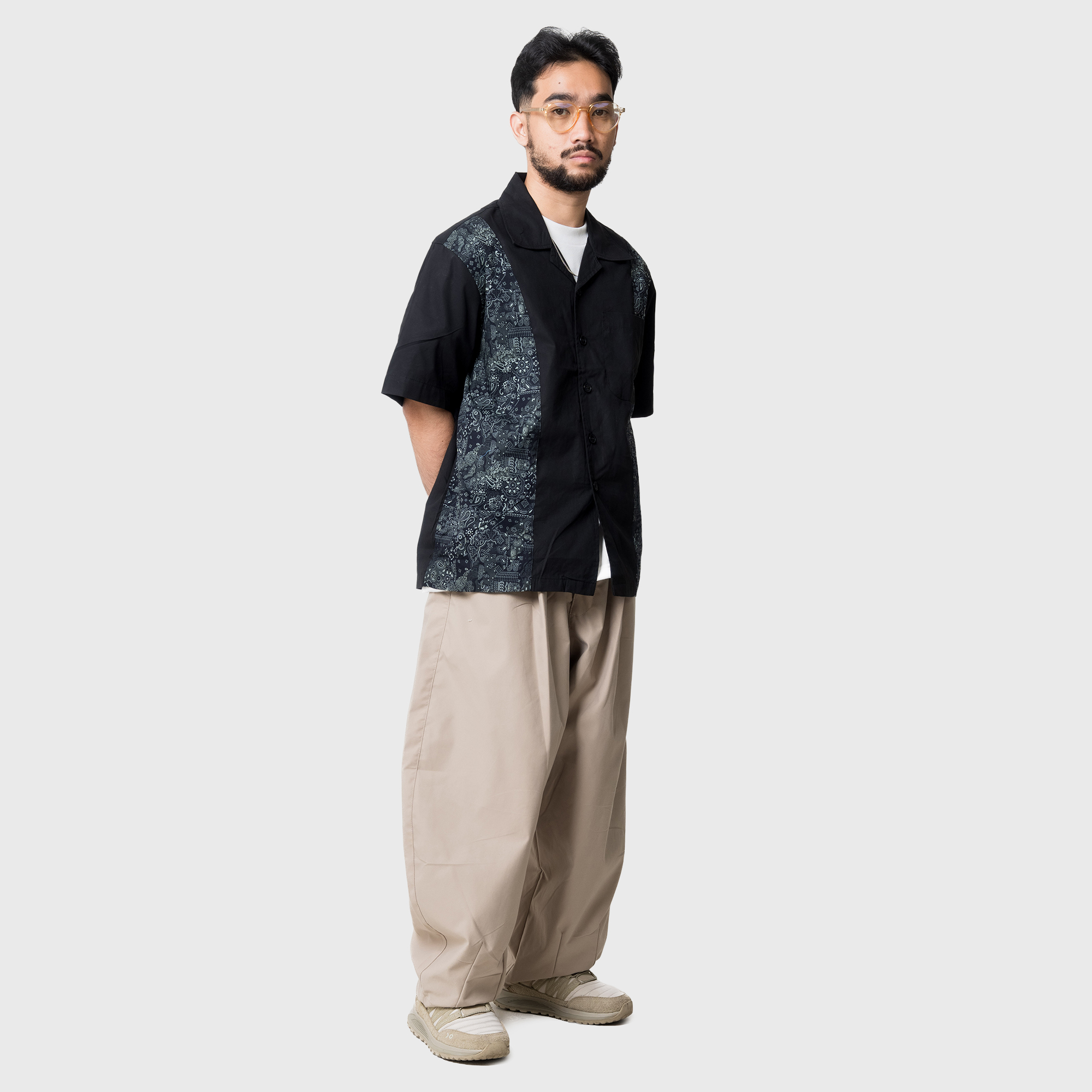 Noforty Project Oversize Short Shirt Pasley Black
