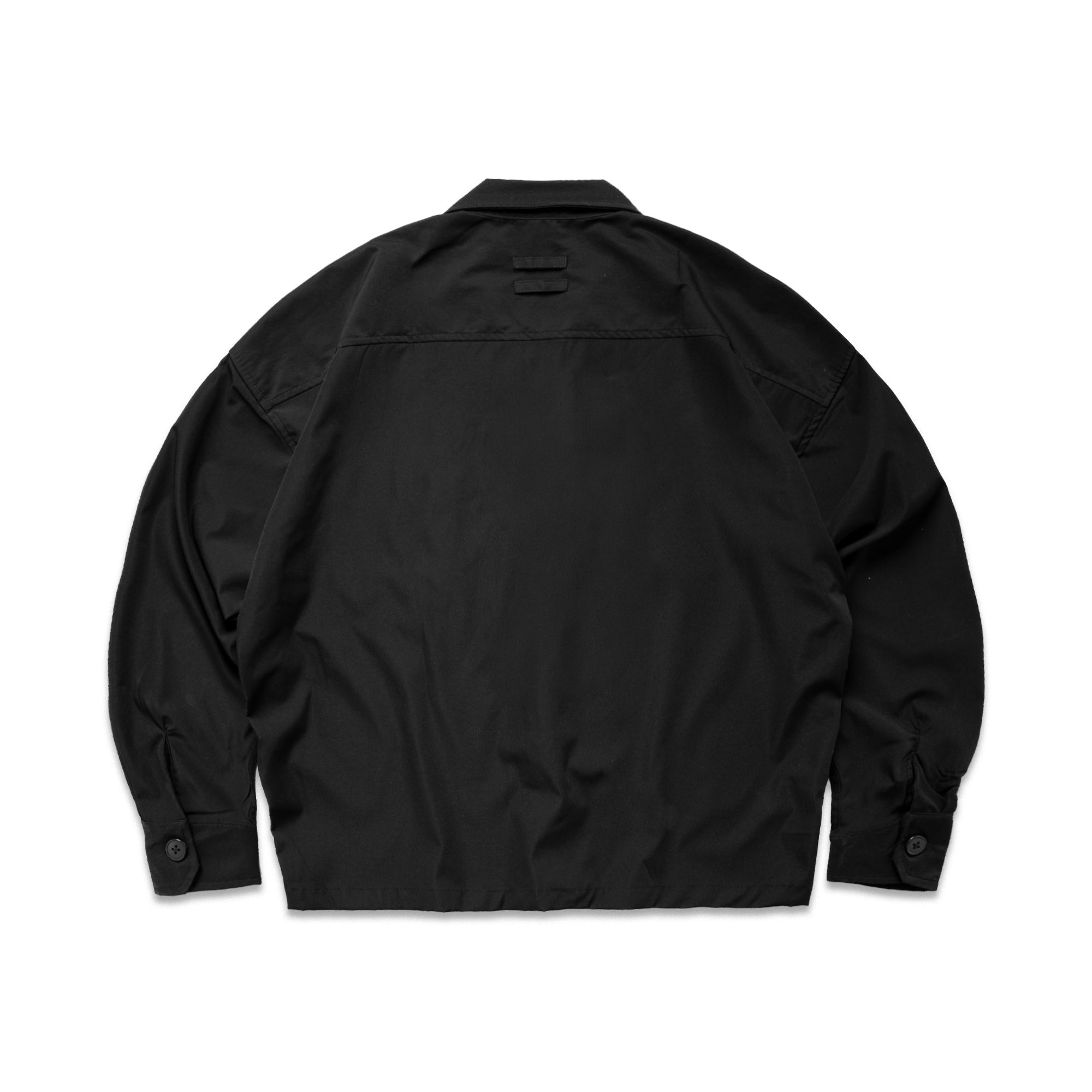 Noforty Project Oversize Loose Bowling Long Shirt Damian Black