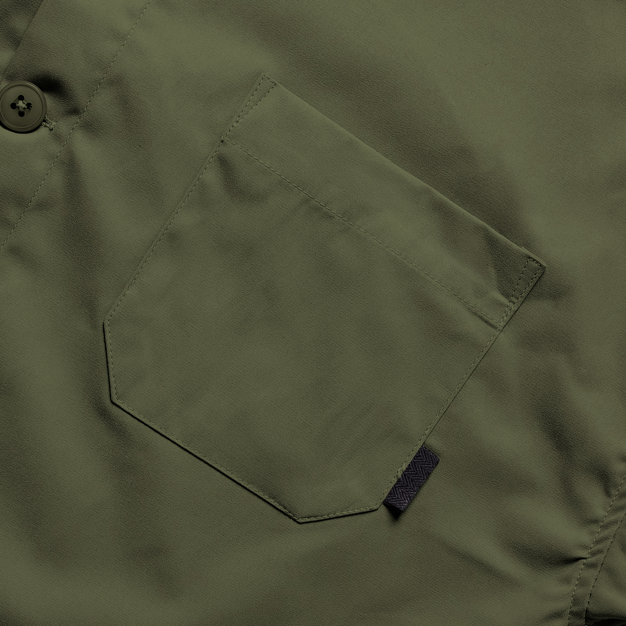 Noforty Project Oversize Loose Bowling Long Shirt Damian Olive